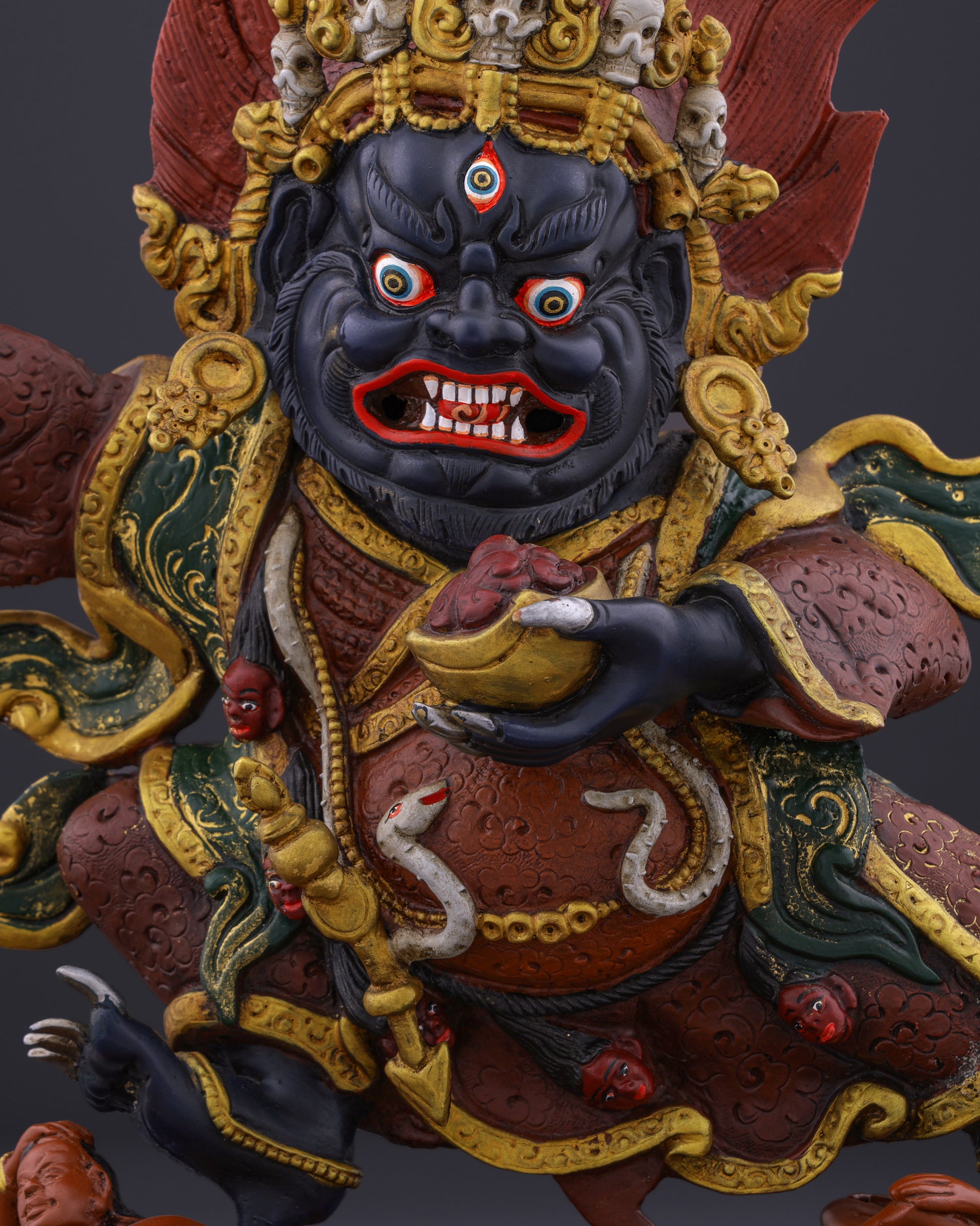 The Guardian of Sacred Transformation | Kajupa Mahakala - Authentic Handcrafted Statue
