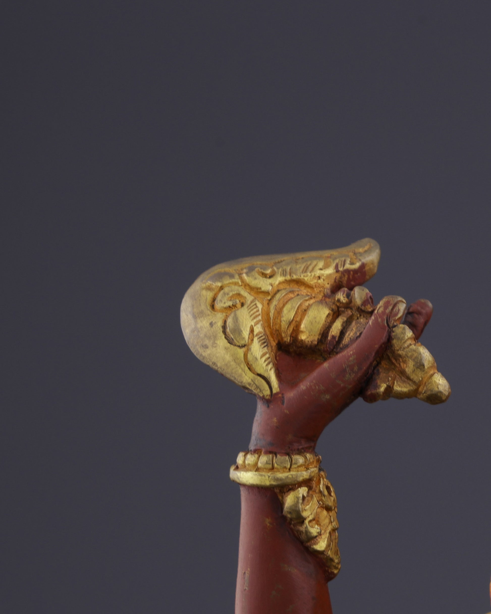 The Sacred Guardian | Nepalese Handmade Simhamukha Statue - Authentic Handcrafted Statue