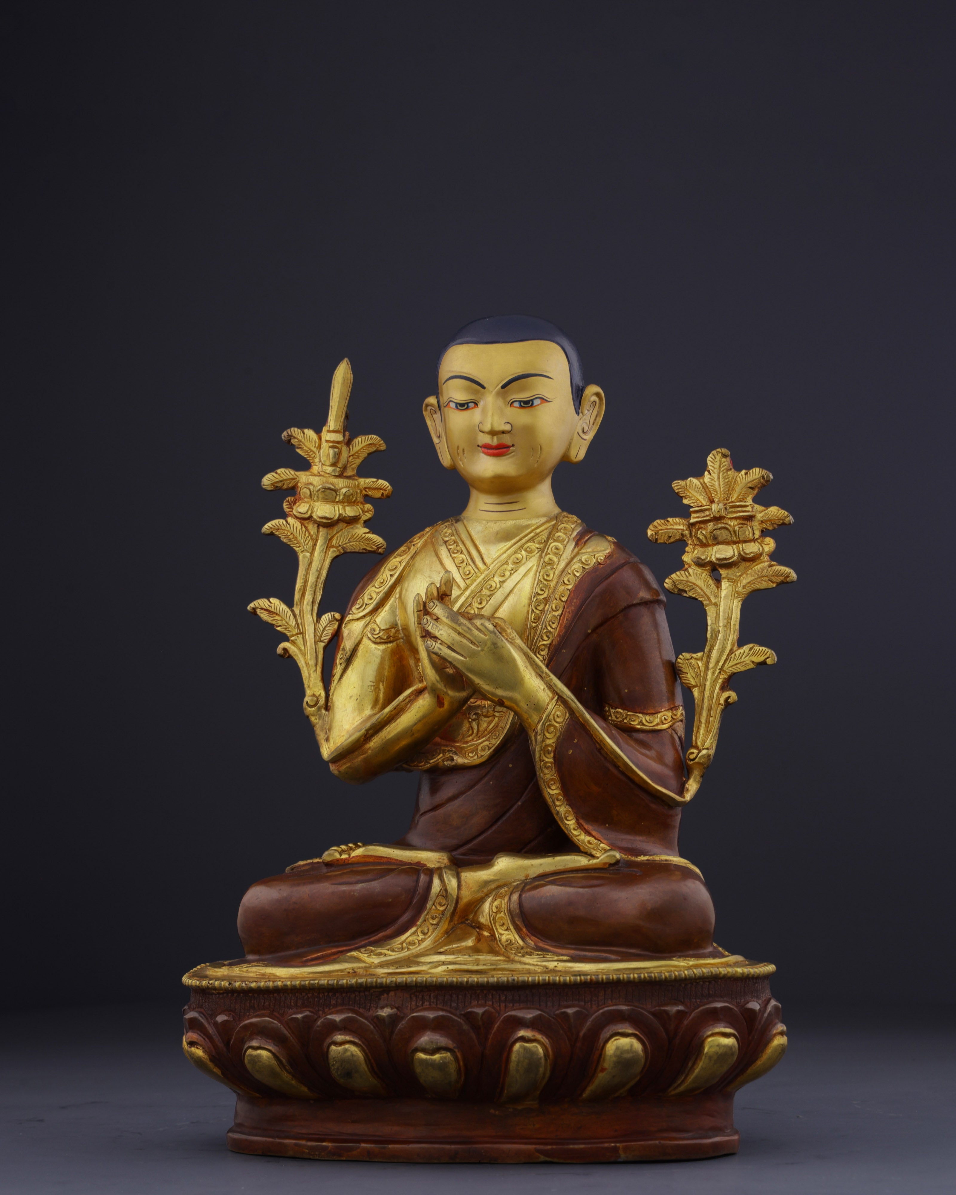 The Great Reformer | Nepalese Handmade Tsongkhapa Statue Set