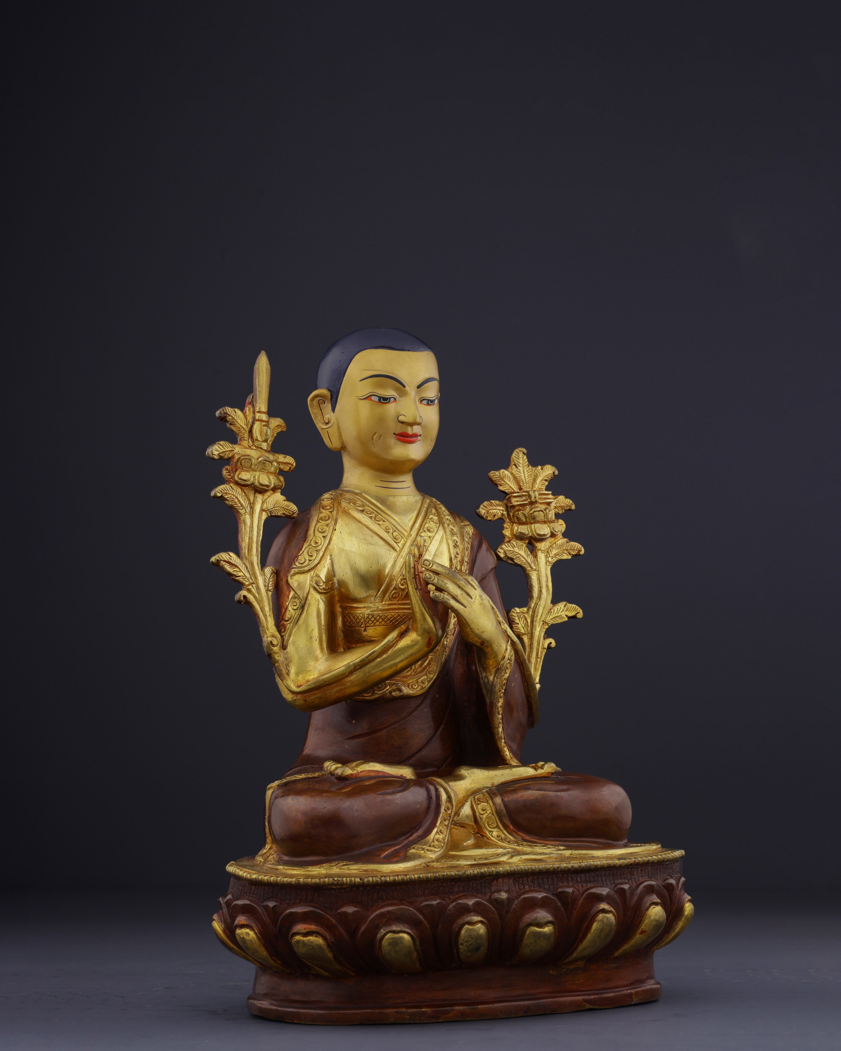 The Great Reformer | Nepalese Handmade Tsongkhapa Statue Set