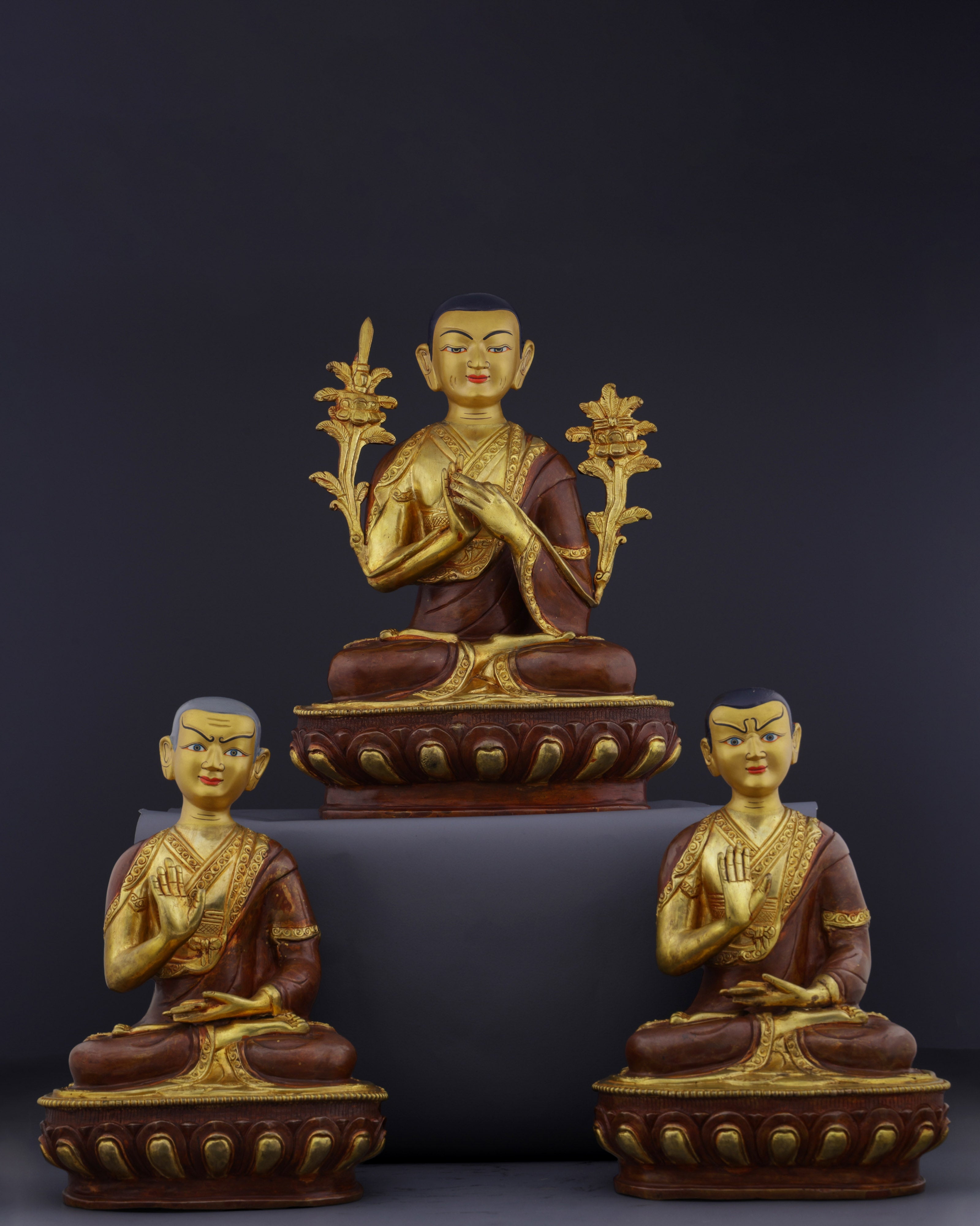 The Great Reformer | Nepalese Handmade Tsongkhapa Statue Set