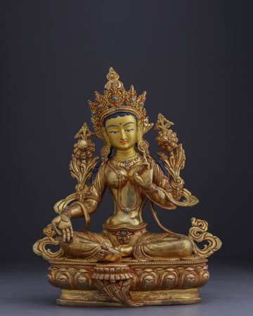 Sacred Green Tara | A Masterpiece of Nepalese Artistry