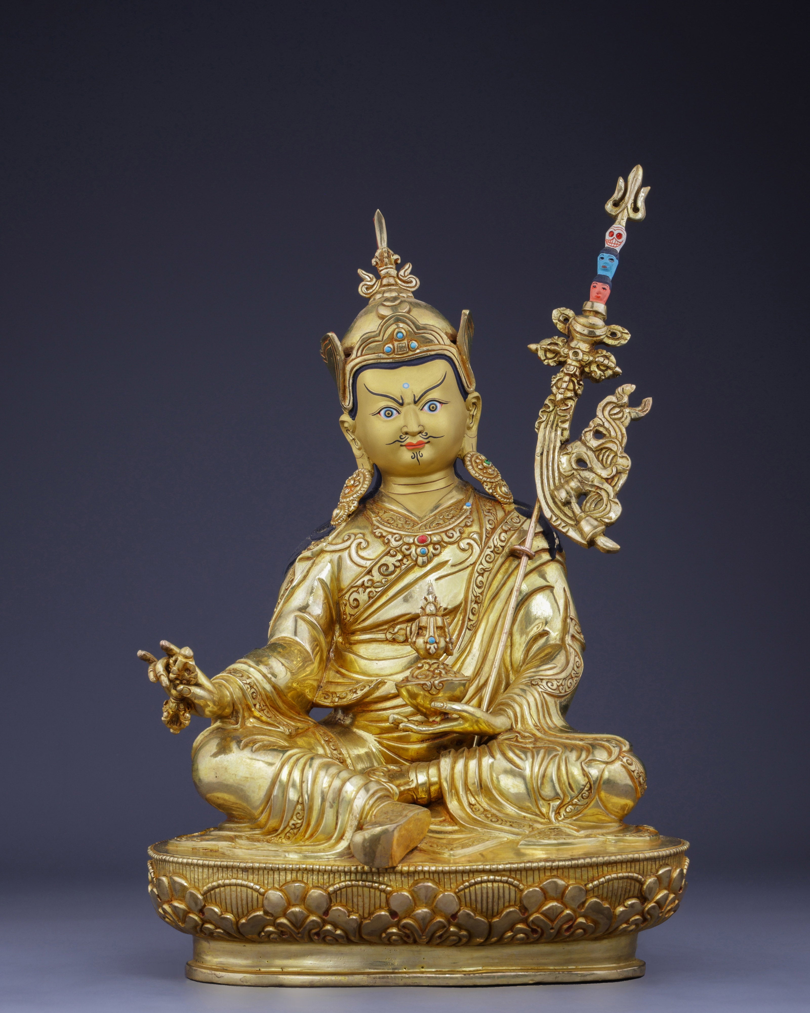 The Golden Treasure | Authentic Guru Rinpoche Padmasambhava Statue