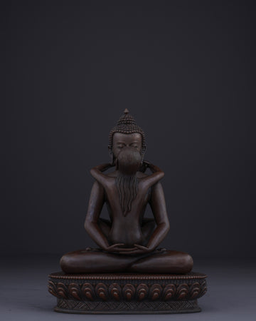 The Primordial Unity | Nepalese Handmade Oxidized Samantabhadra Union with Consort Statue