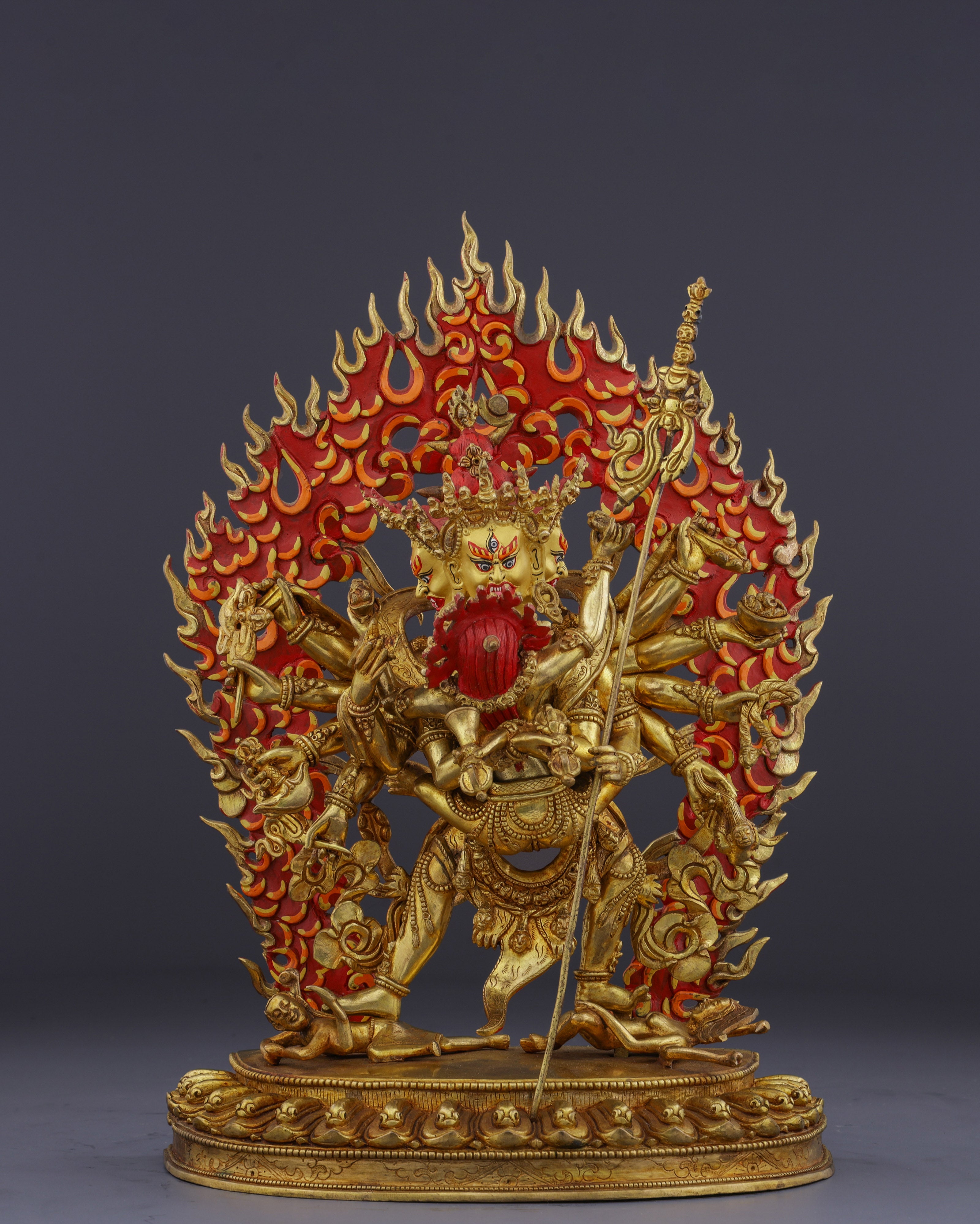 The Divine Embrace | Nepalese Handmade 12-Armed Chakrasamvara Statue