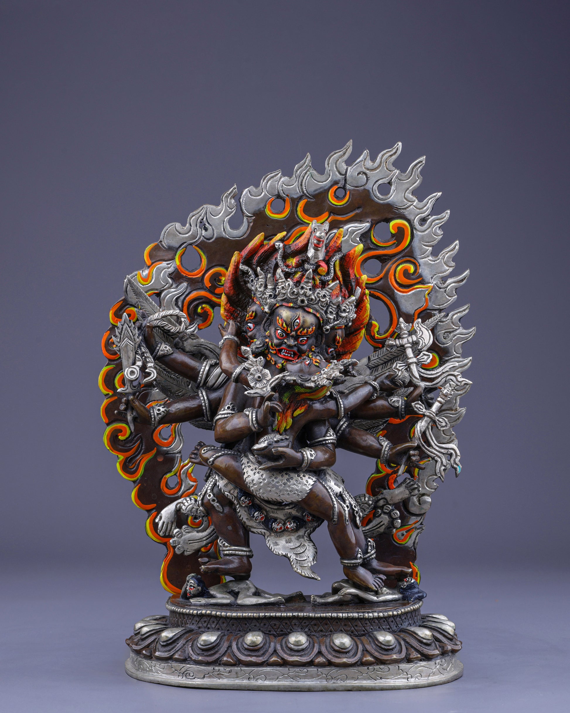 Sacred Hayagriva with Consort | Divine Union of Compassion and Wisdom - Authentic Handcrafted Statue