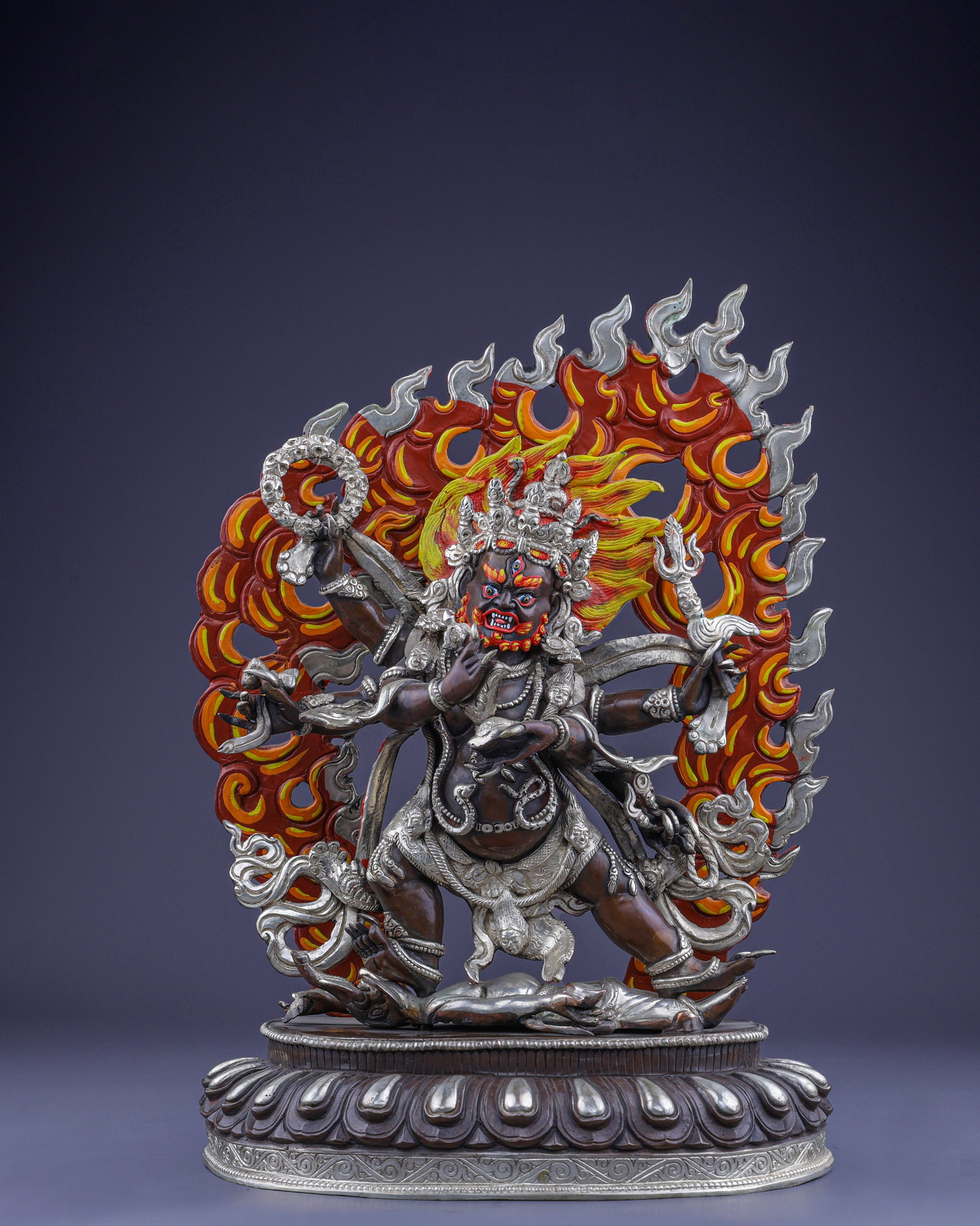 Six-Armed Mahakala | The Fierce Protector of Sacred Dharma - Authentic Handcrafted Statue