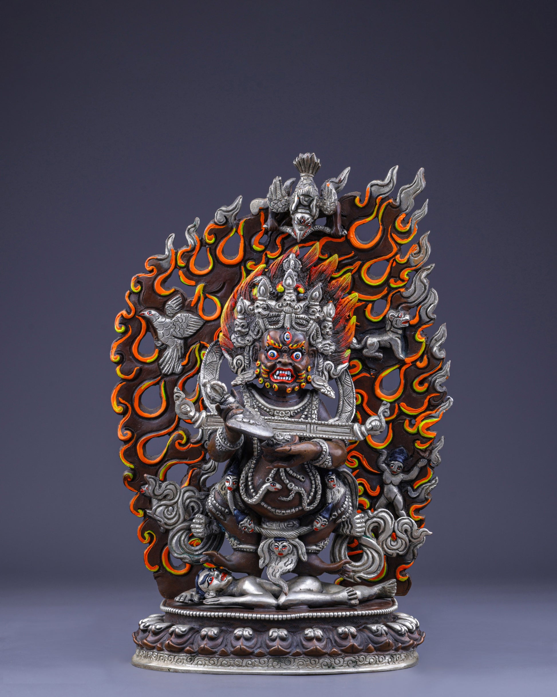 Majestic Sakya Mahakala | Supreme Protector of Ancient Wisdom - Authentic Handcrafted Statue
