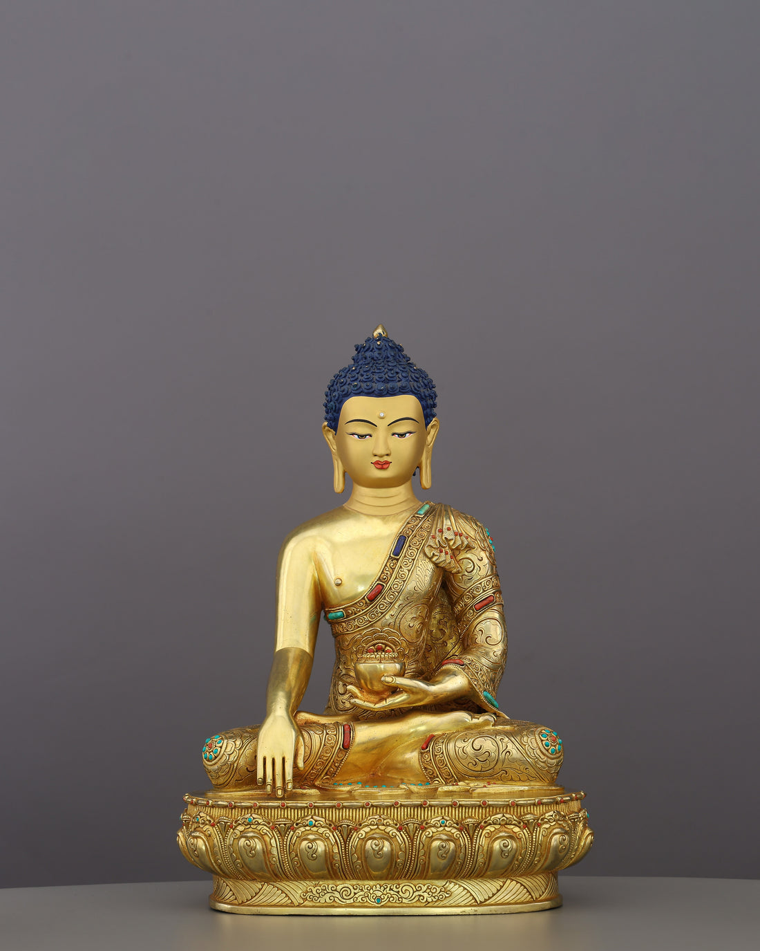 Awakened in Gold | Sakyamuni Buddha Statue That Commands Reverence - Handcrafted Buddhist Statue