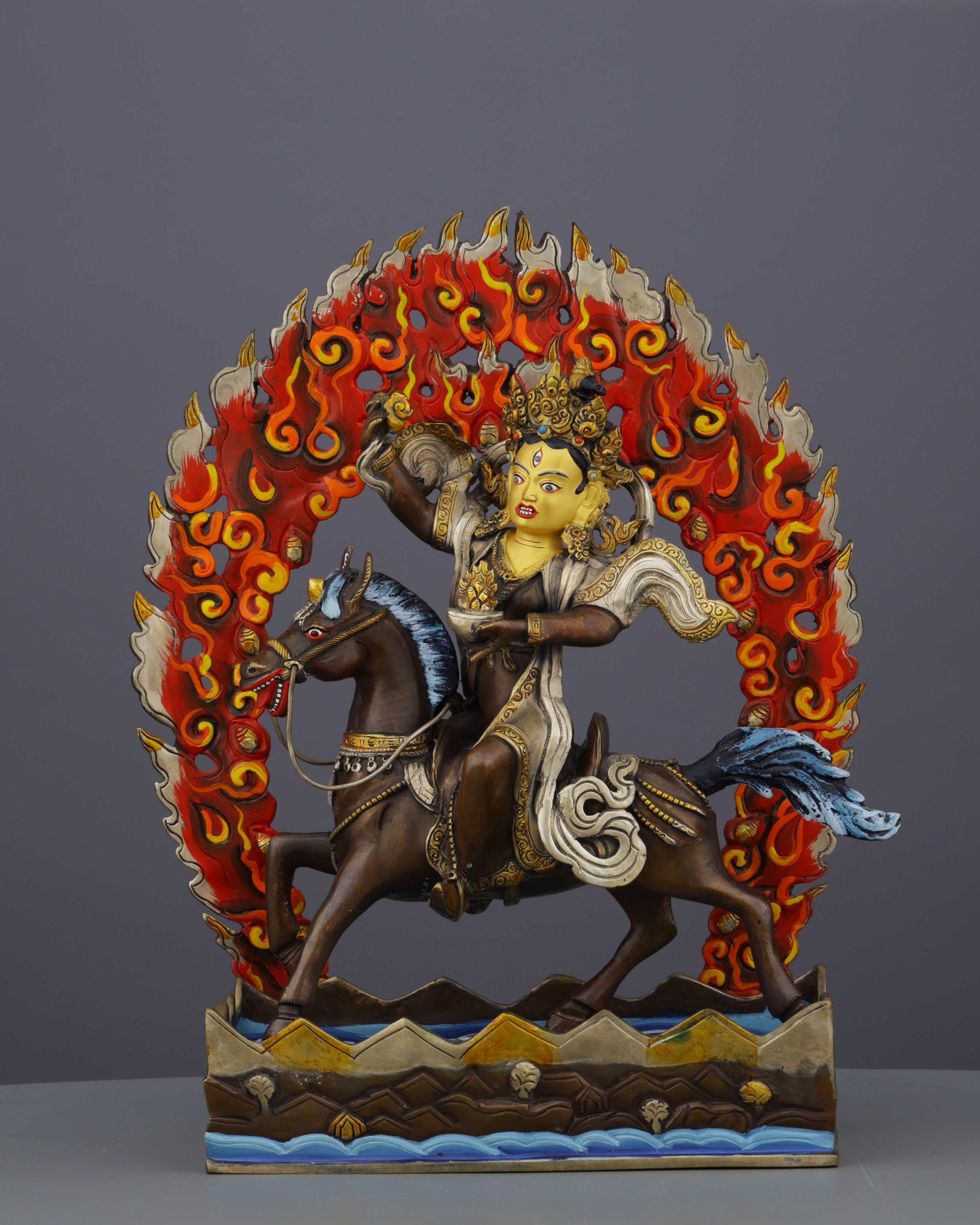 Oxidized Achi Chokyi Drolma Statue | Handcrafted Tibetan Buddhist Dharma Protector