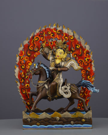 Oxidized Achi Chokyi Drolma Statue | Handcrafted Tibetan Buddhist Dharma Protector