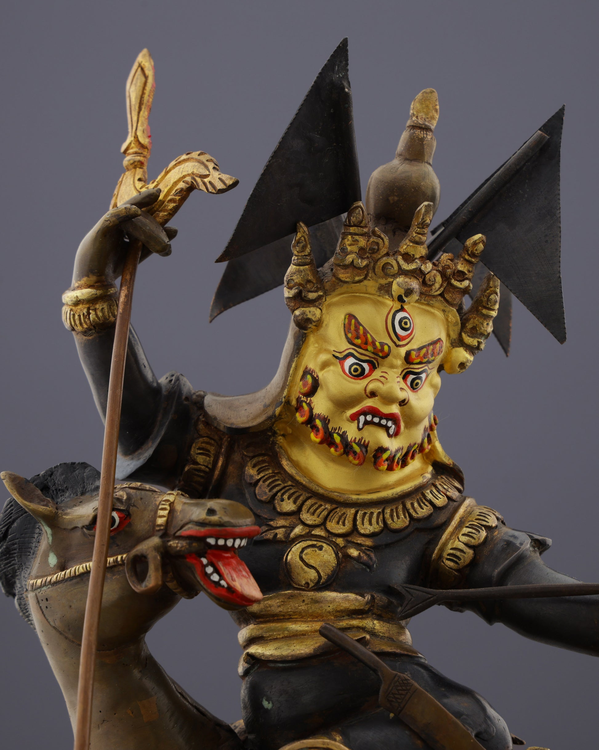 New Tshemar Statue | Divine Guardian of Longevity and Protection - Authentic Handcrafted Statue