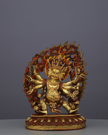 Six Armed Yamantaka Statue | Conqueror of Death and Darkness