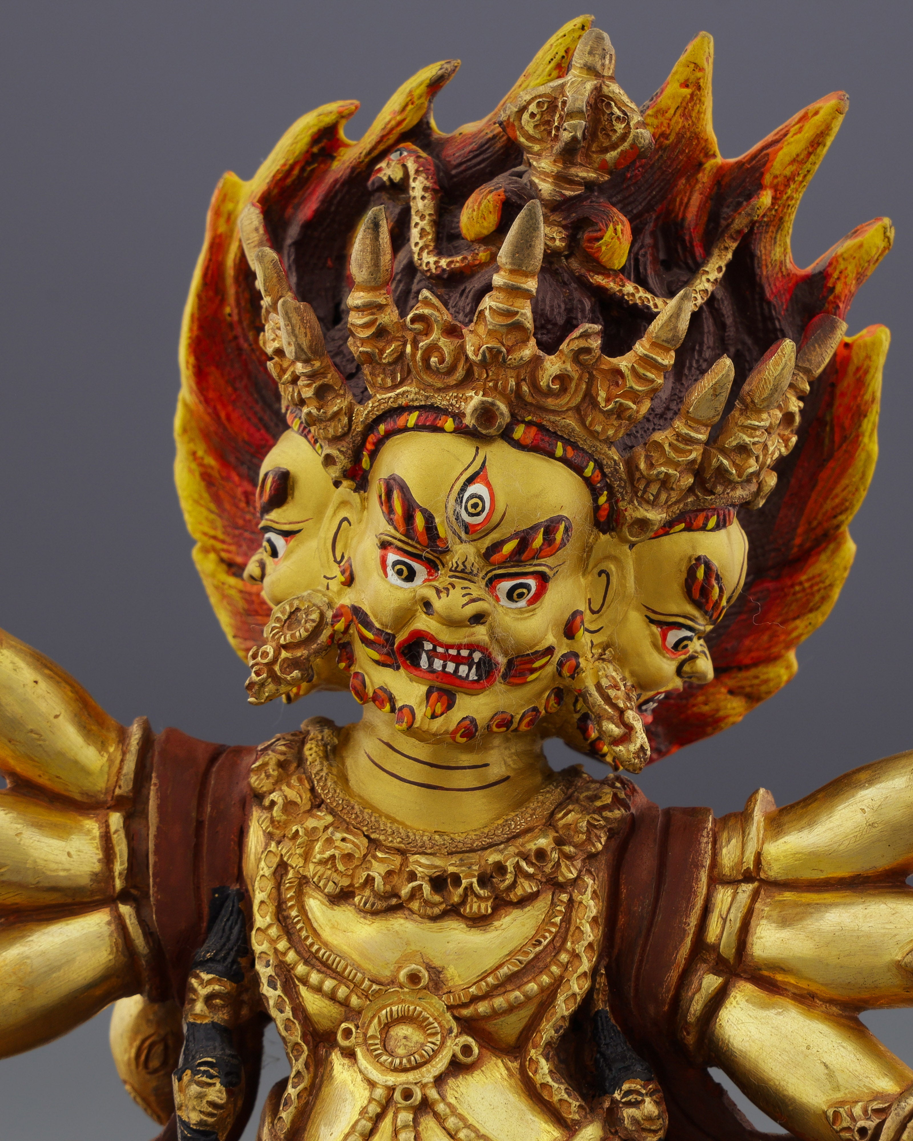 Six Armed Yamantaka Statue | Conqueror of Death and Darkness