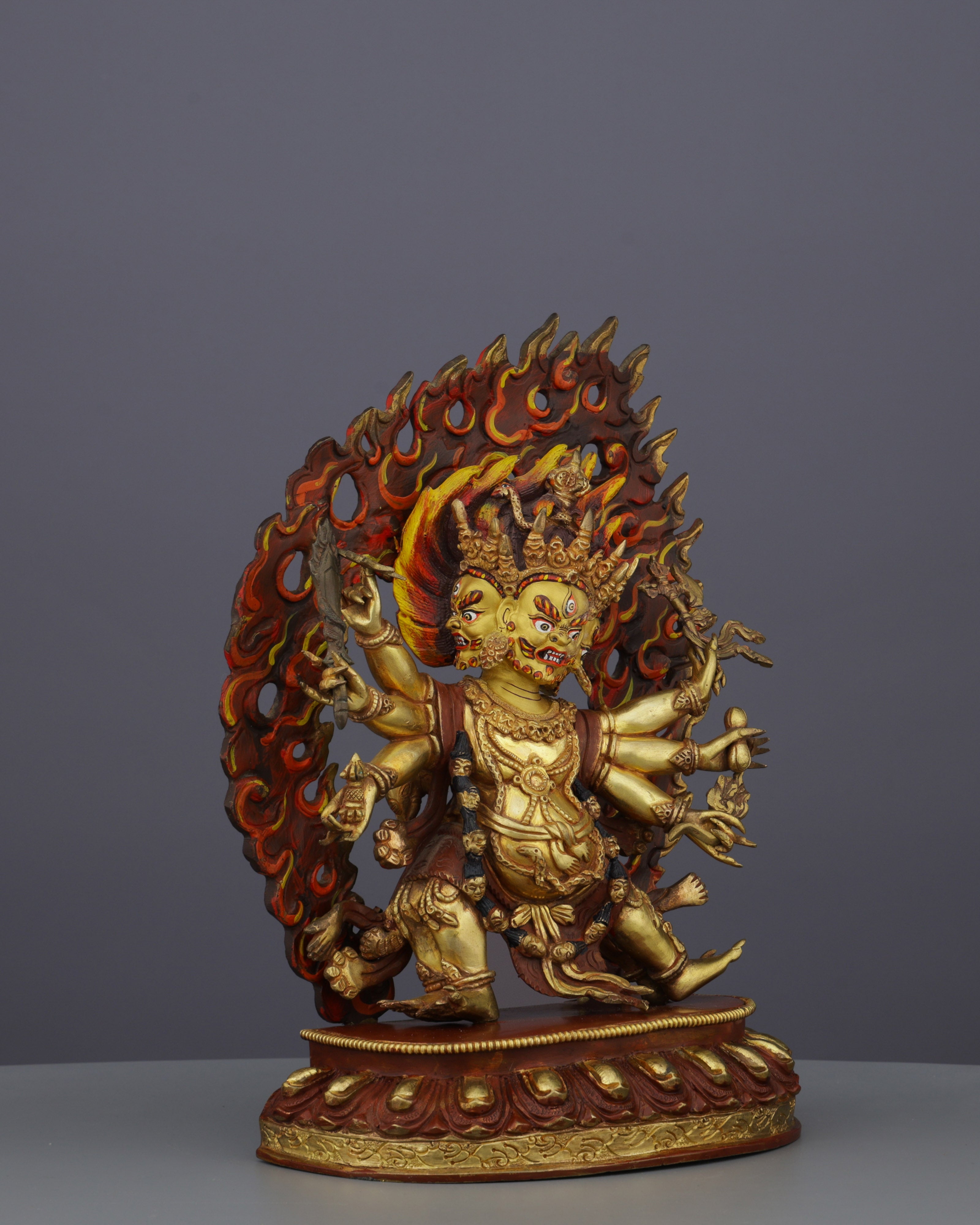 Six Armed Yamantaka Statue | Conqueror of Death and Darkness