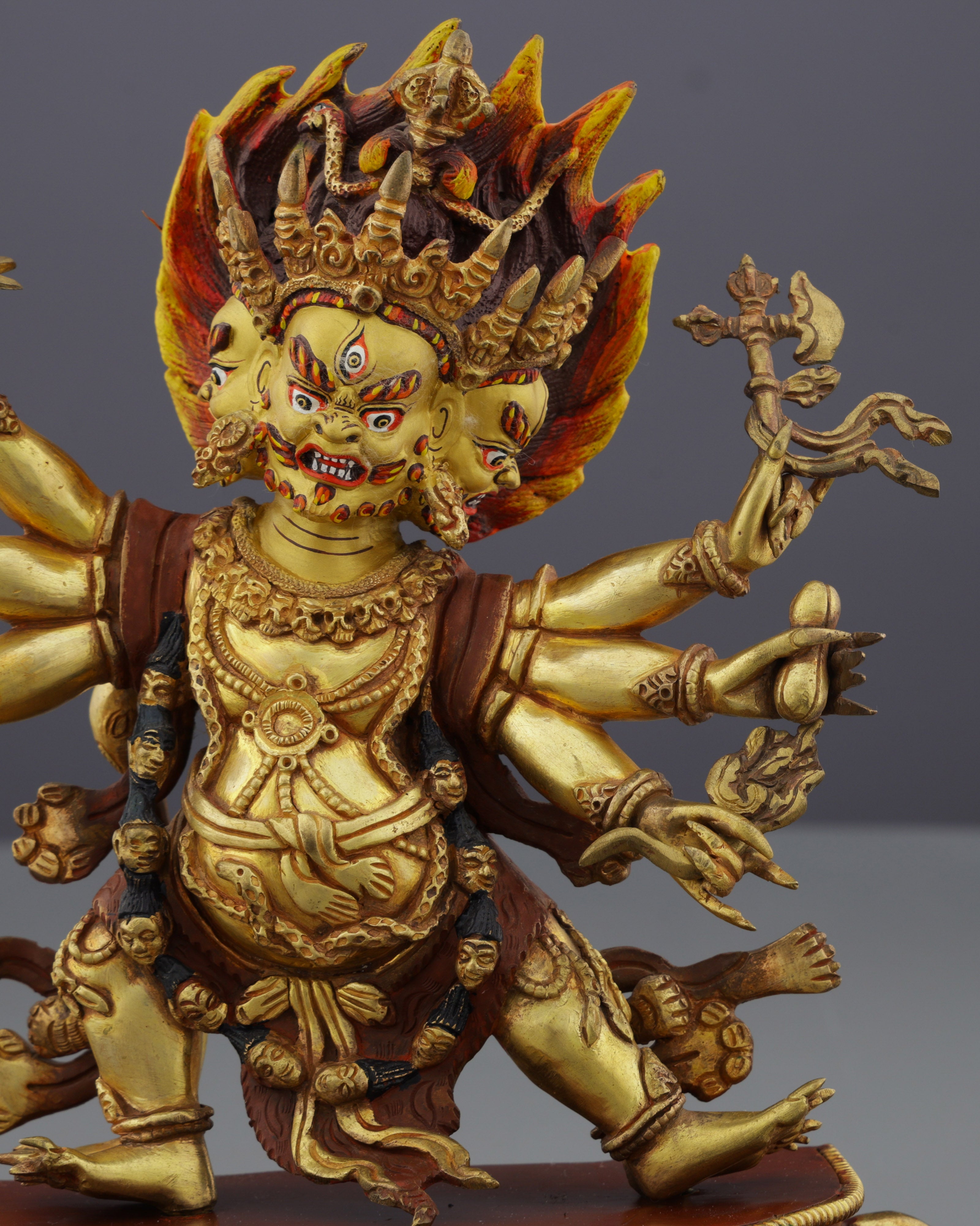 Six Armed Yamantaka Statue | Conqueror of Death and Darkness