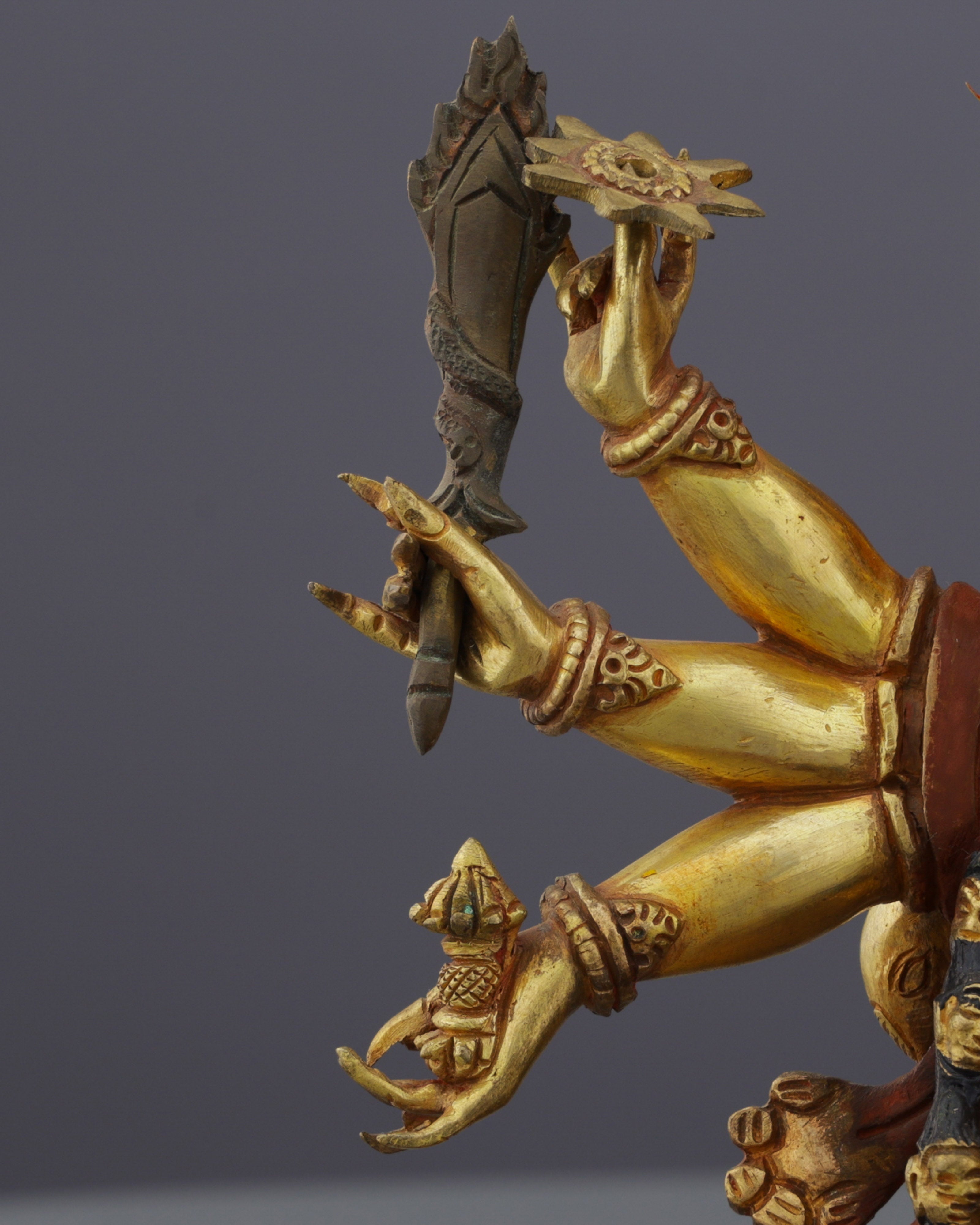 Six Armed Yamantaka Statue | Conqueror of Death and Darkness