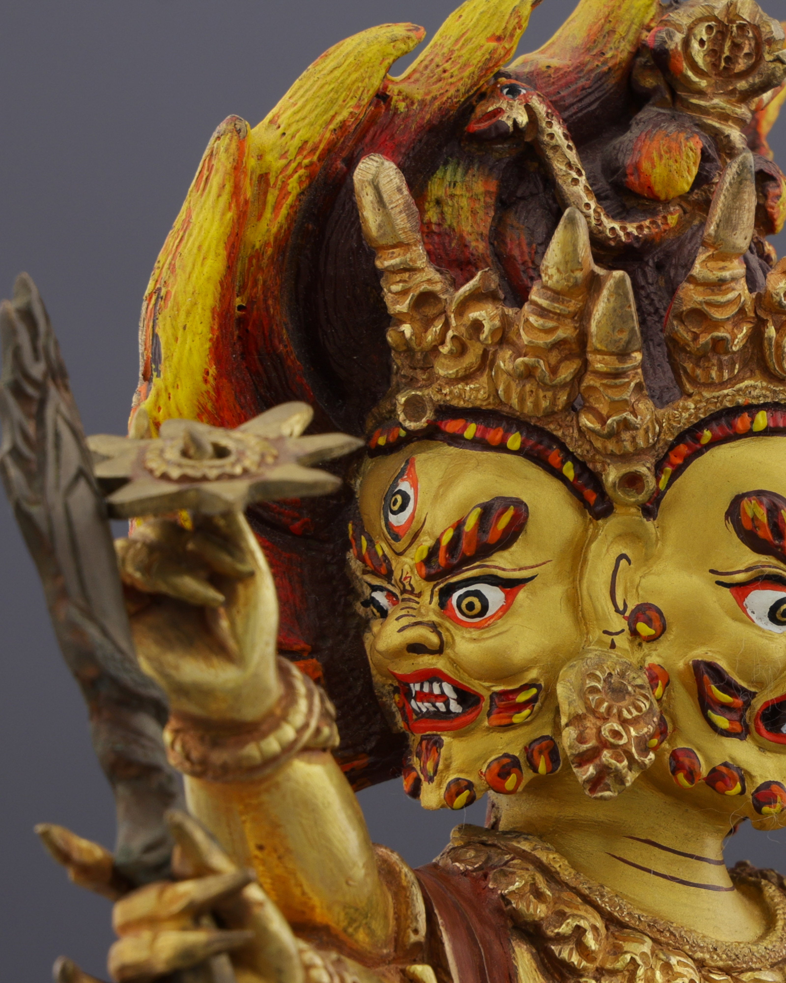 Six Armed Yamantaka Statue | Conqueror of Death and Darkness