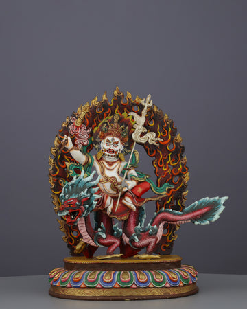 White Dzambhala Statue | Divine Bestower of Wealth and Prosperity