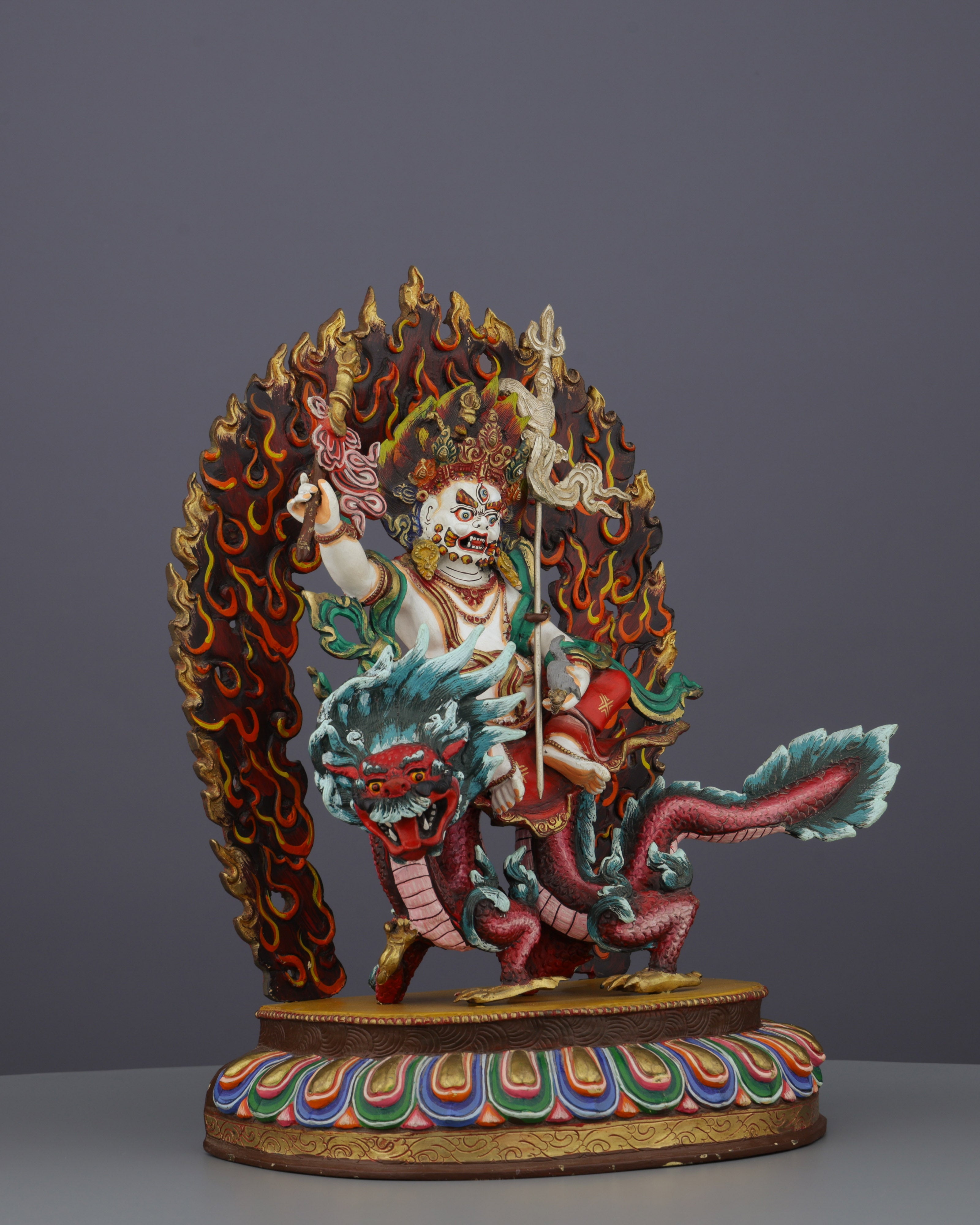 White Dzambhala Statue | Divine Bestower of Wealth and Prosperity