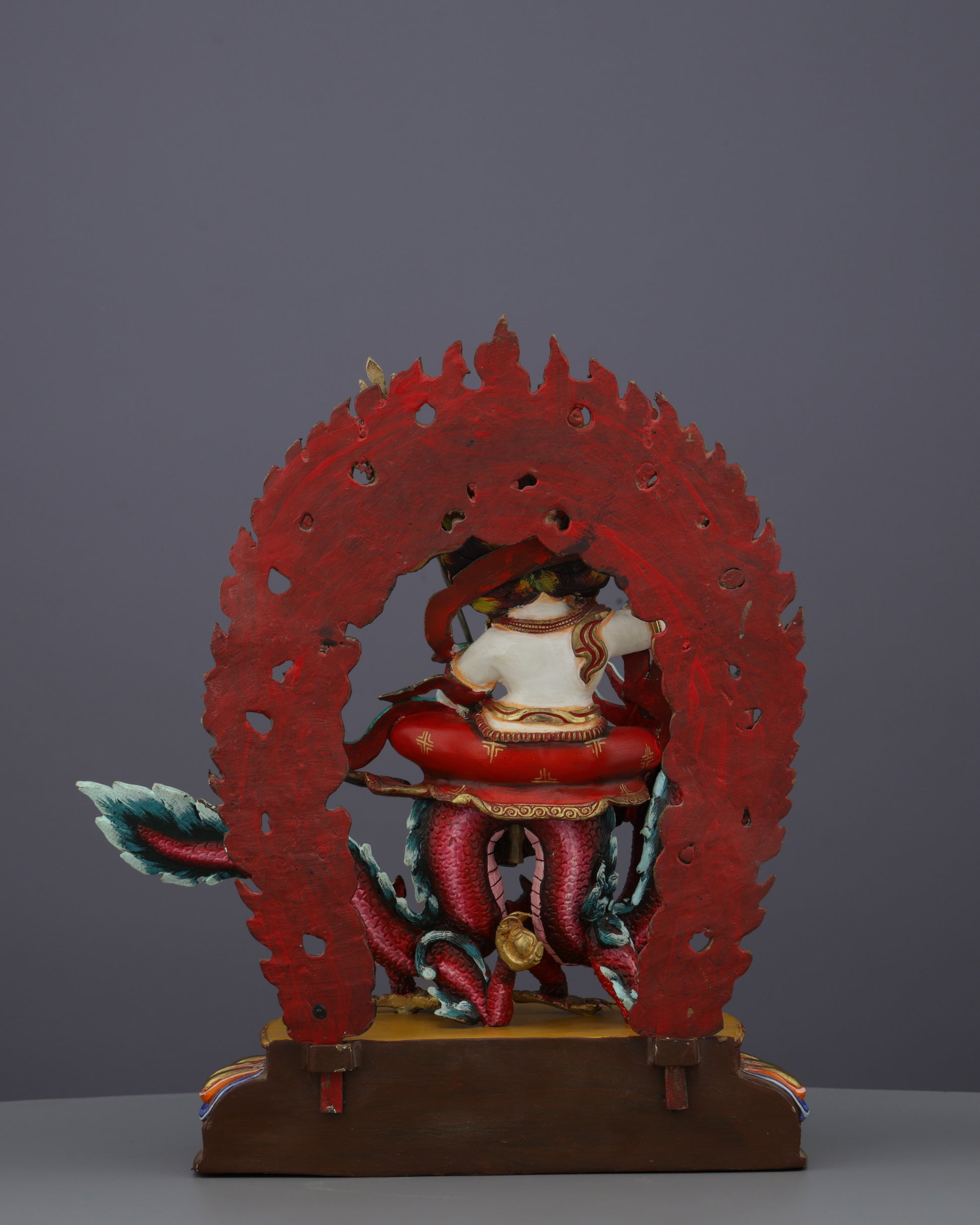 White Dzambhala Statue | Divine Bestower of Wealth and Prosperity - Authentic Handcrafted Statue