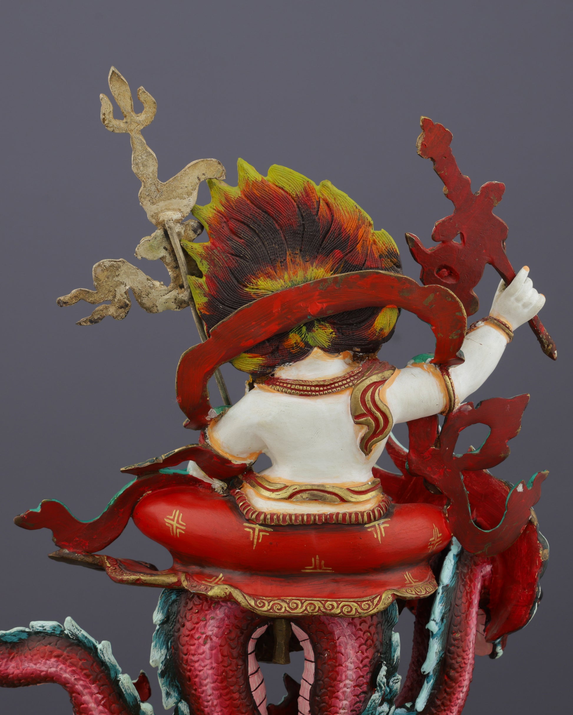 White Dzambhala Statue | Divine Bestower of Wealth and Prosperity - Authentic Handcrafted Statue