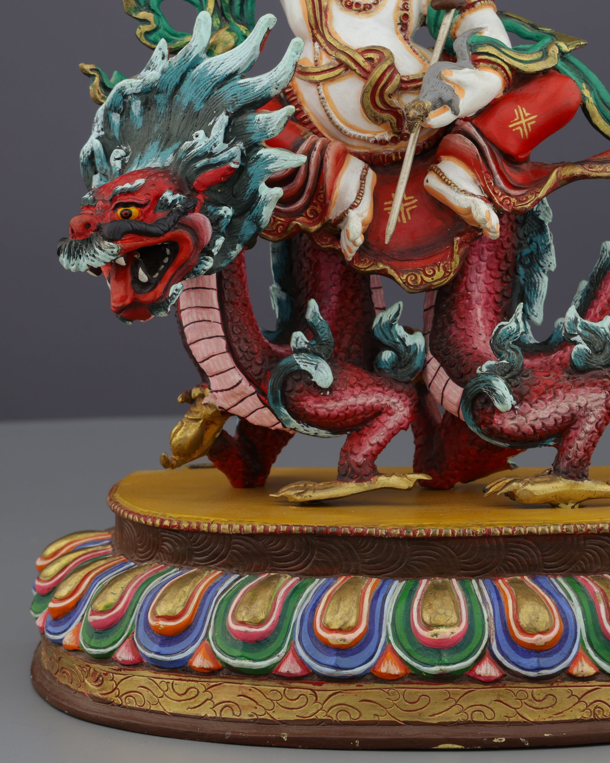 White Dzambhala Statue | Divine Bestower of Wealth and Prosperity - Authentic Handcrafted Statue