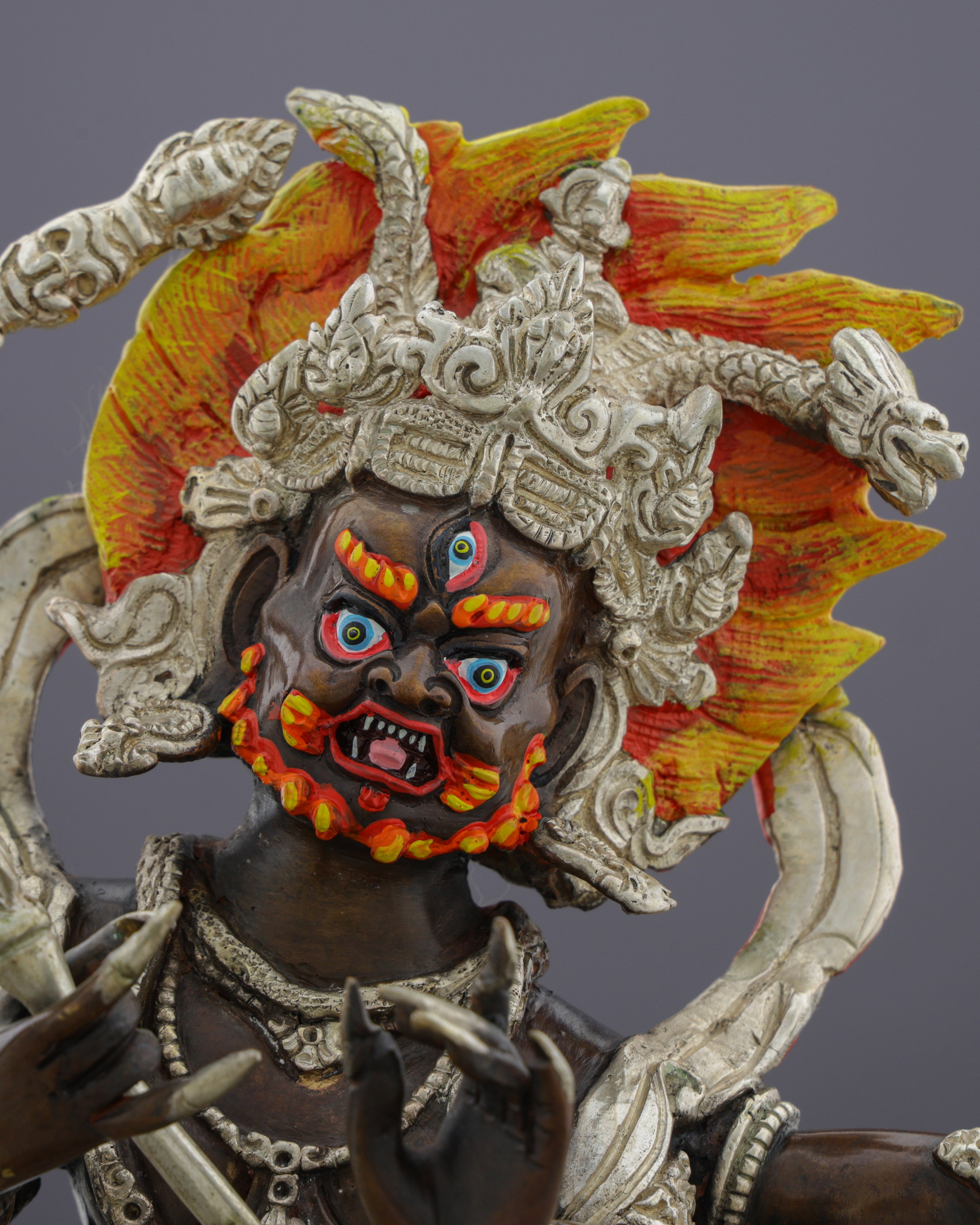 Four Armed Mahakala Statue | The Supreme Protector of Dharma