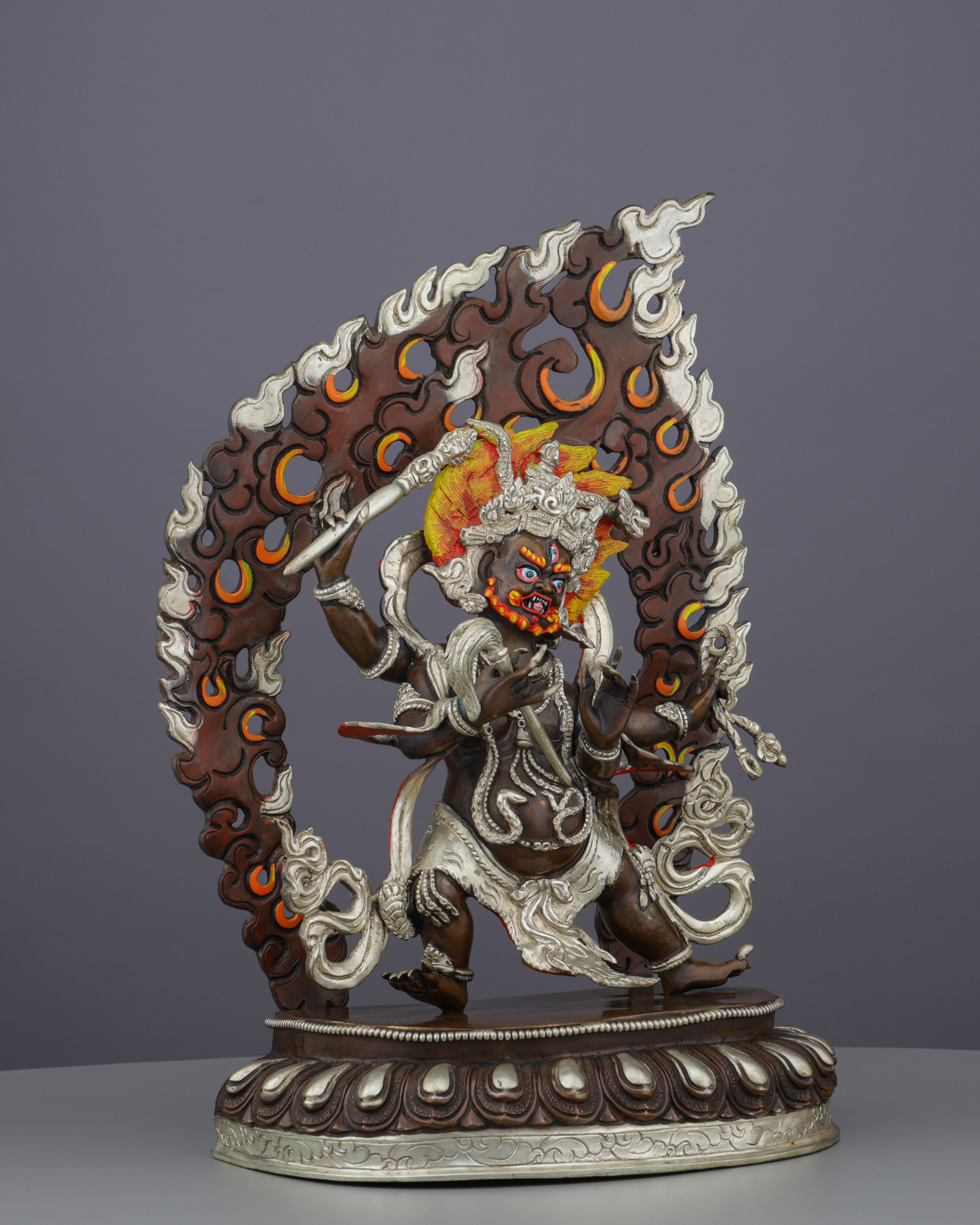 Four Armed Mahakala Statue | The Supreme Protector of Dharma
