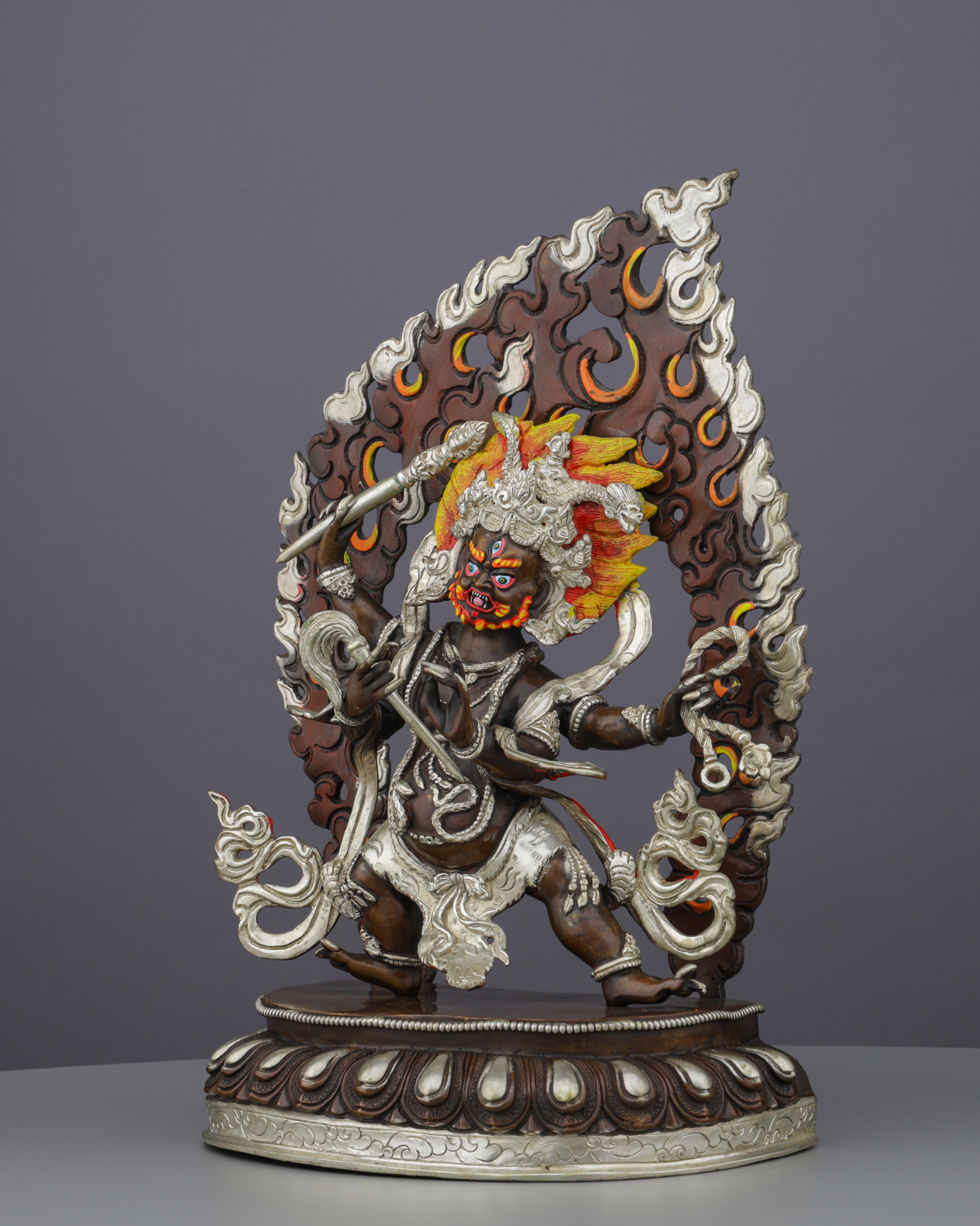 Four Armed Mahakala Statue | The Supreme Protector of Dharma