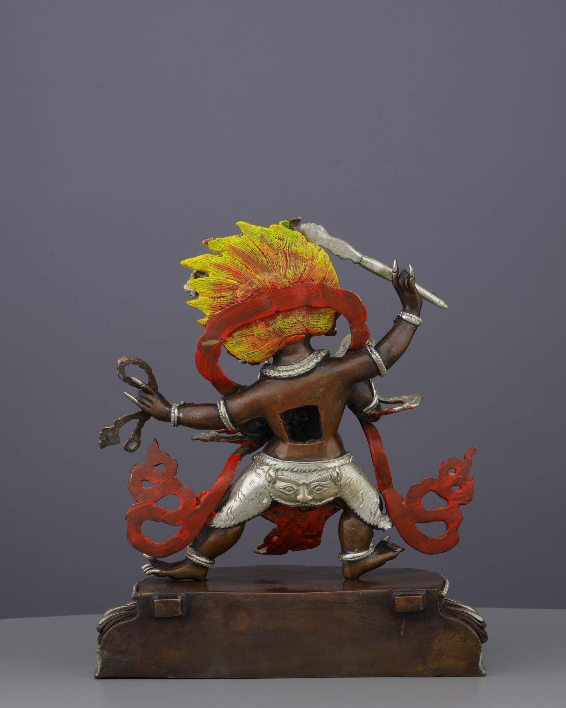Four Armed Mahakala Statue | The Supreme Protector of Dharma - Authentic Handcrafted Statue