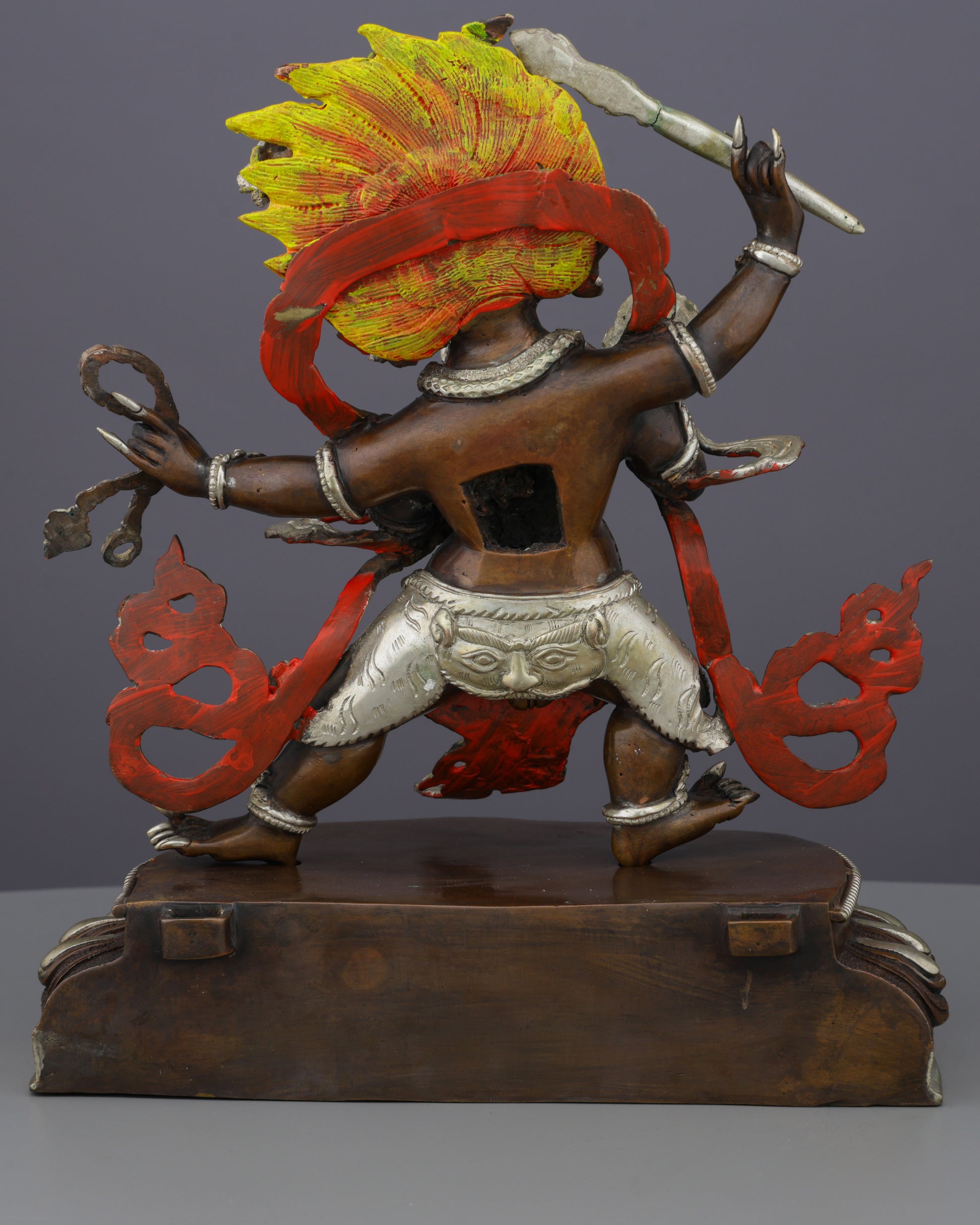 Four Armed Mahakala Statue | The Supreme Protector of Dharma - Authentic Handcrafted Statue