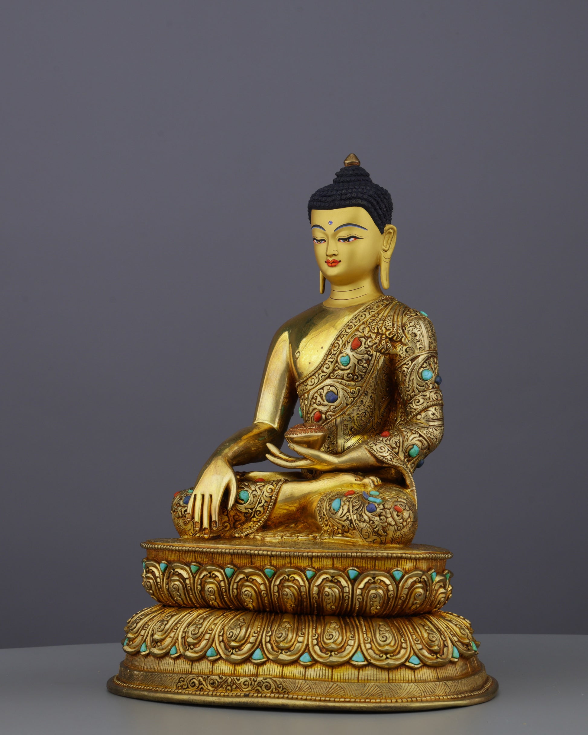 Handcrafted Sakyamuni Buddha Statue | A Masterpiece of Nepalese Artistry - Authentic Handcrafted Statue