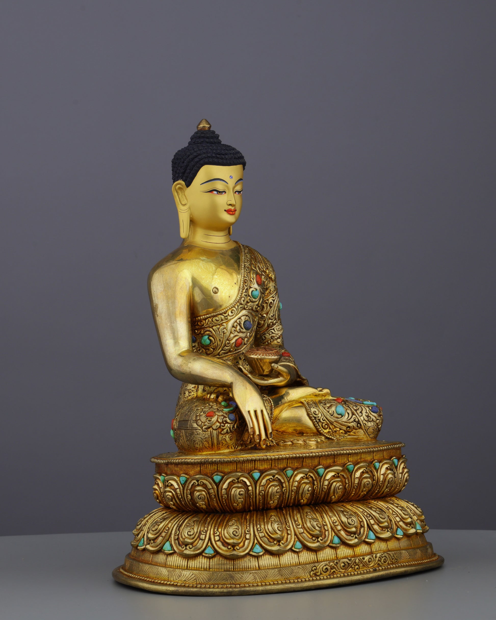 Handcrafted Sakyamuni Buddha Statue | A Masterpiece of Nepalese Artistry - Authentic Handcrafted Statue