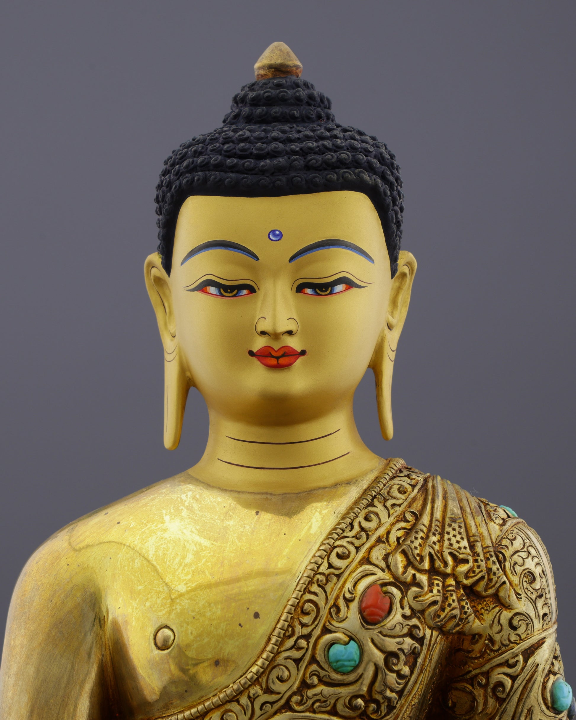 Handcrafted Sakyamuni Buddha Statue | A Masterpiece of Nepalese Artistry - Authentic Handcrafted Statue