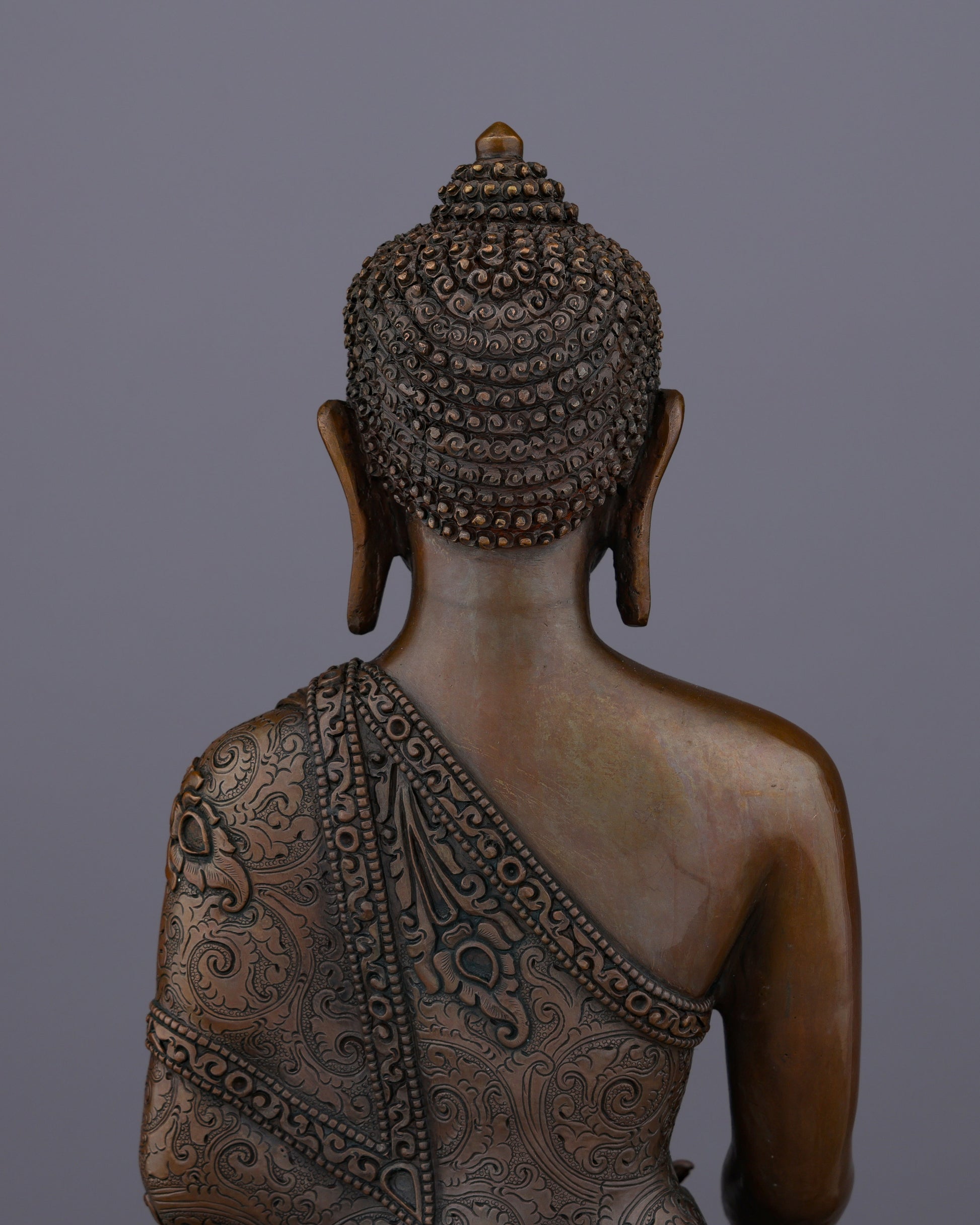 Oxidized Sakyamuni Buddha | Timeless Elegance in Nepalese Bronze Artistry - Authentic Handcrafted Statue