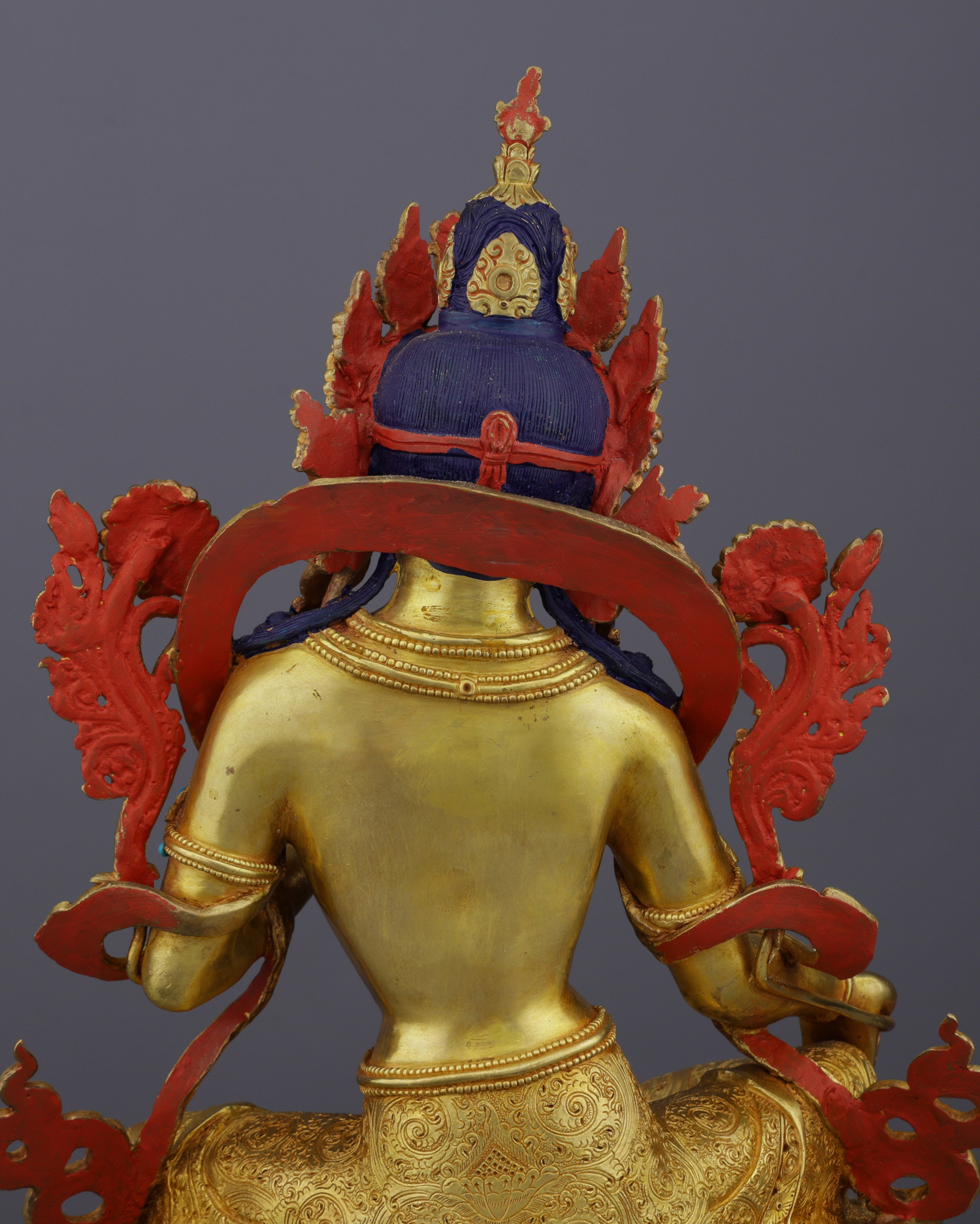 Radiant Green Tara Statue | The Compassionate Protectress in Pure Gold