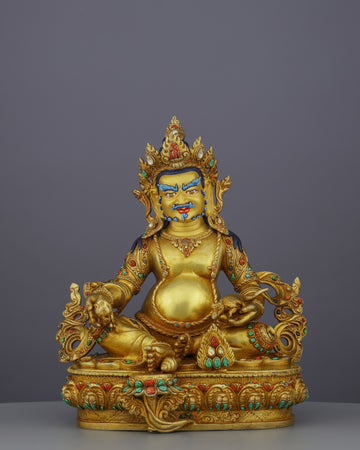 Prosperity Unleashed | Magnificent Nepalese Dzambhala Statue - Guardian of Wealth and Abundance