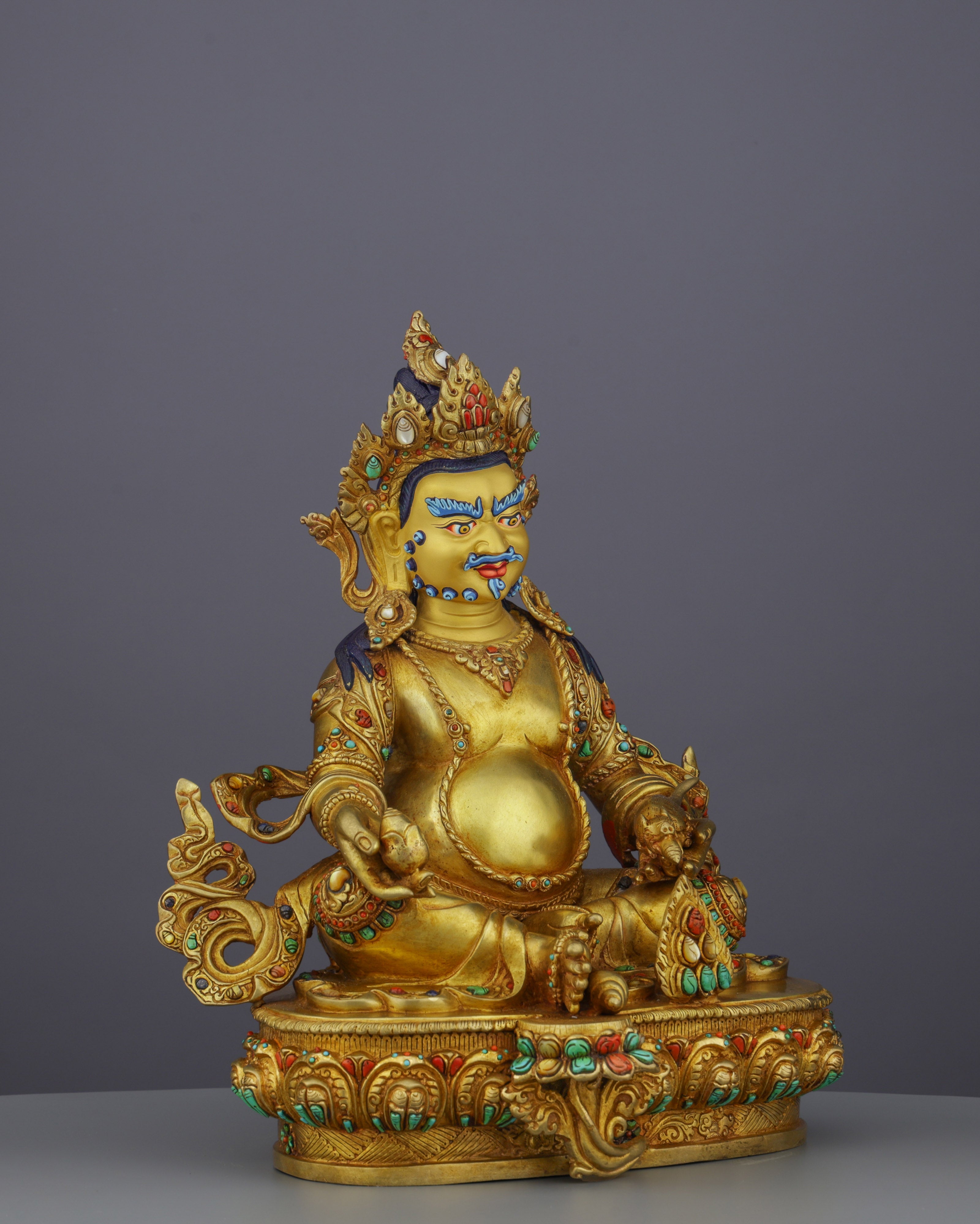 Prosperity Unleashed | Magnificent Nepalese Dzambhala Statue - Guardian of Wealth and Abundance