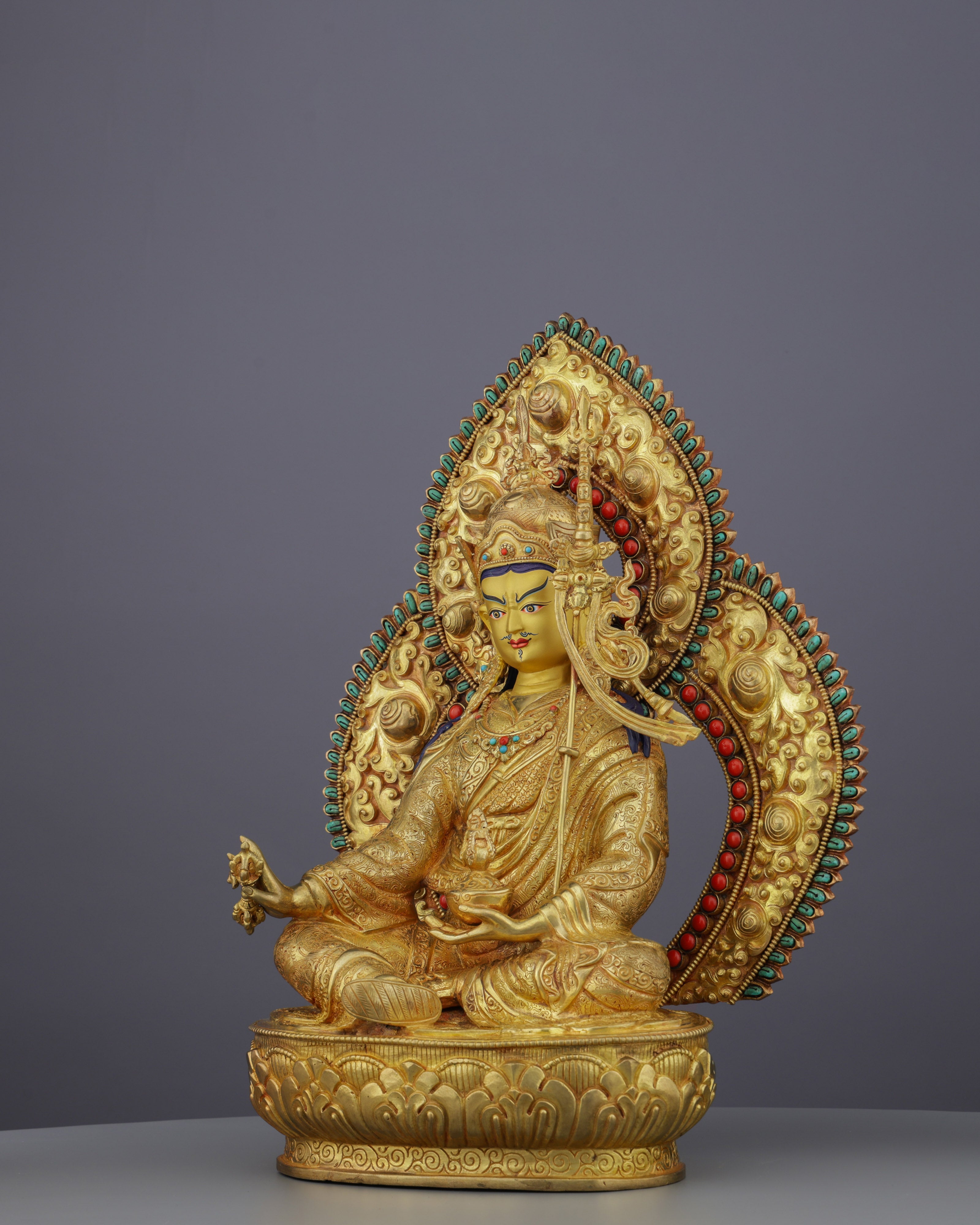Lotus-Born Master | Breathtaking Nepalese Guru Rinpoche Statue - The Precious Teacher of Tibet
