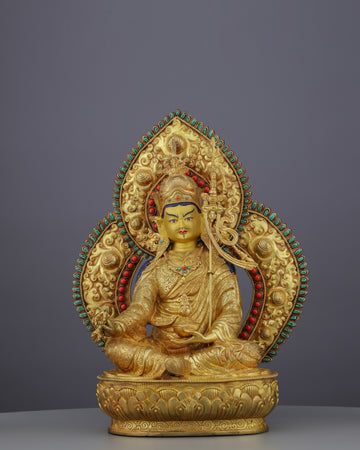 Lotus-Born Master | Breathtaking Nepalese Guru Rinpoche Statue - The Precious Teacher of Tibet
