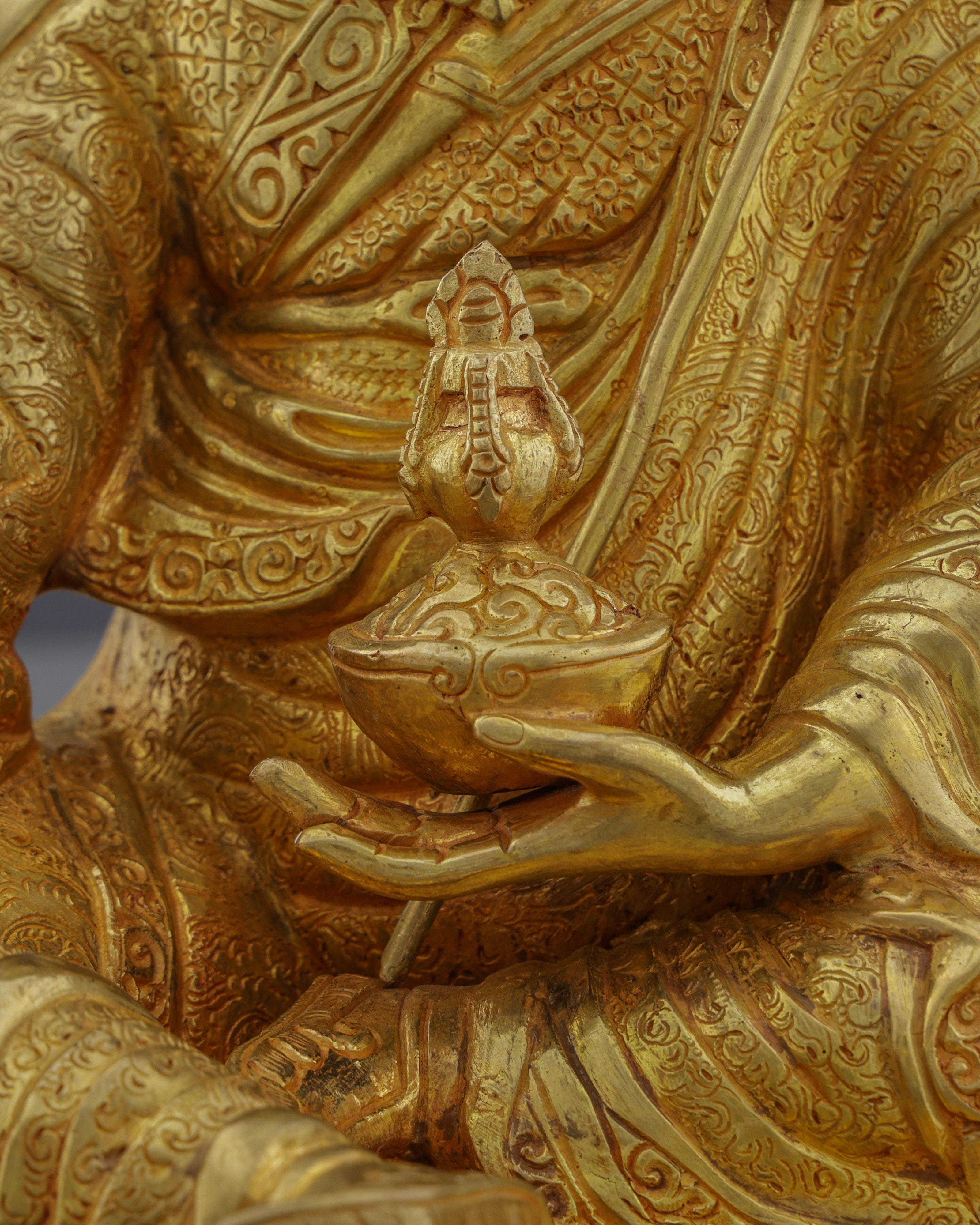 Lotus-Born Master | Breathtaking Nepalese Guru Rinpoche Statue - The Precious Teacher of Tibet