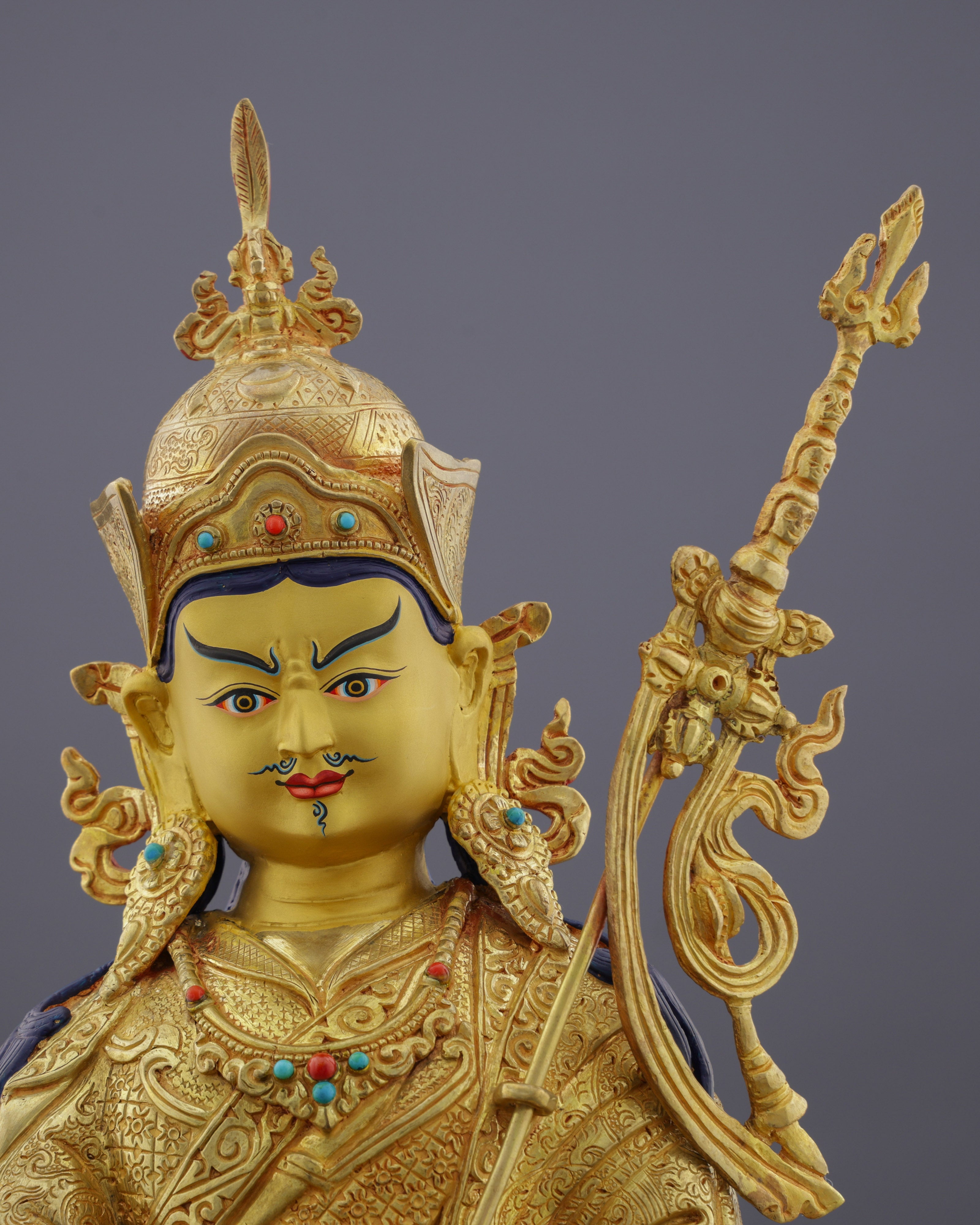 Lotus-Born Master | Breathtaking Nepalese Guru Rinpoche Statue - The Precious Teacher of Tibet