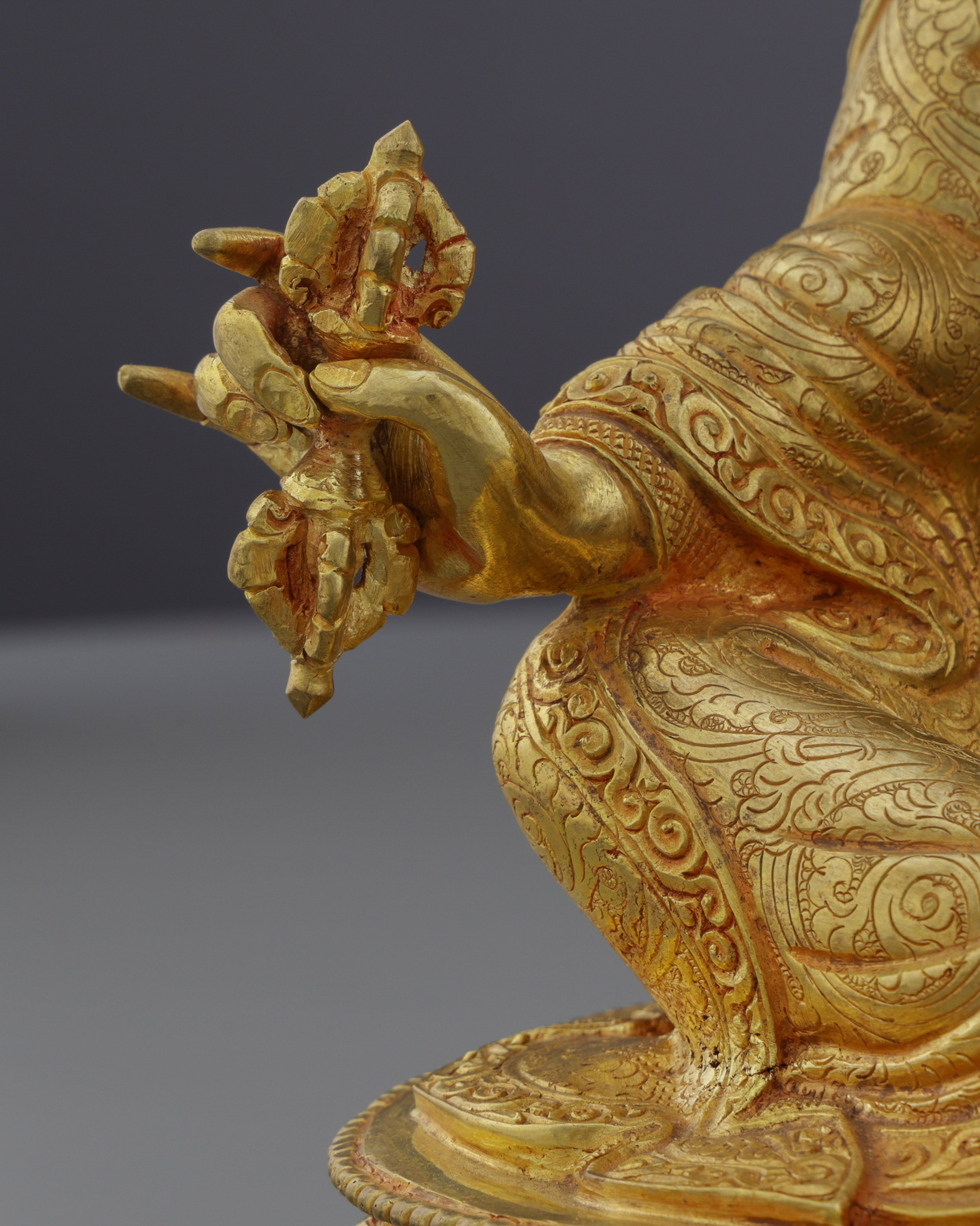 Timeless Treasure | Majestic Nepalese Guru Rinpoche Statue - The Second Buddha's Divine Presence