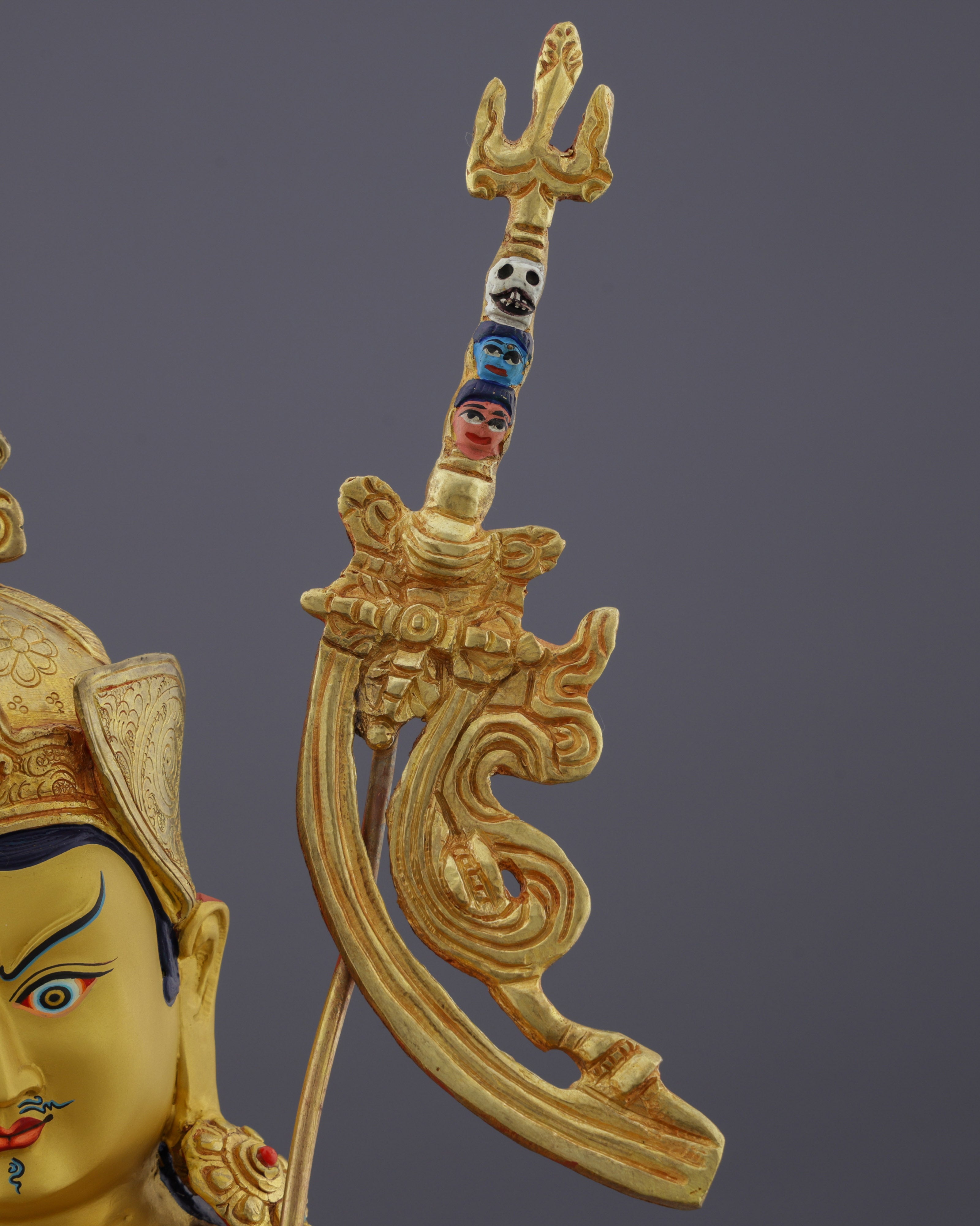 Timeless Treasure | Majestic Nepalese Guru Rinpoche Statue - The Second Buddha's Divine Presence