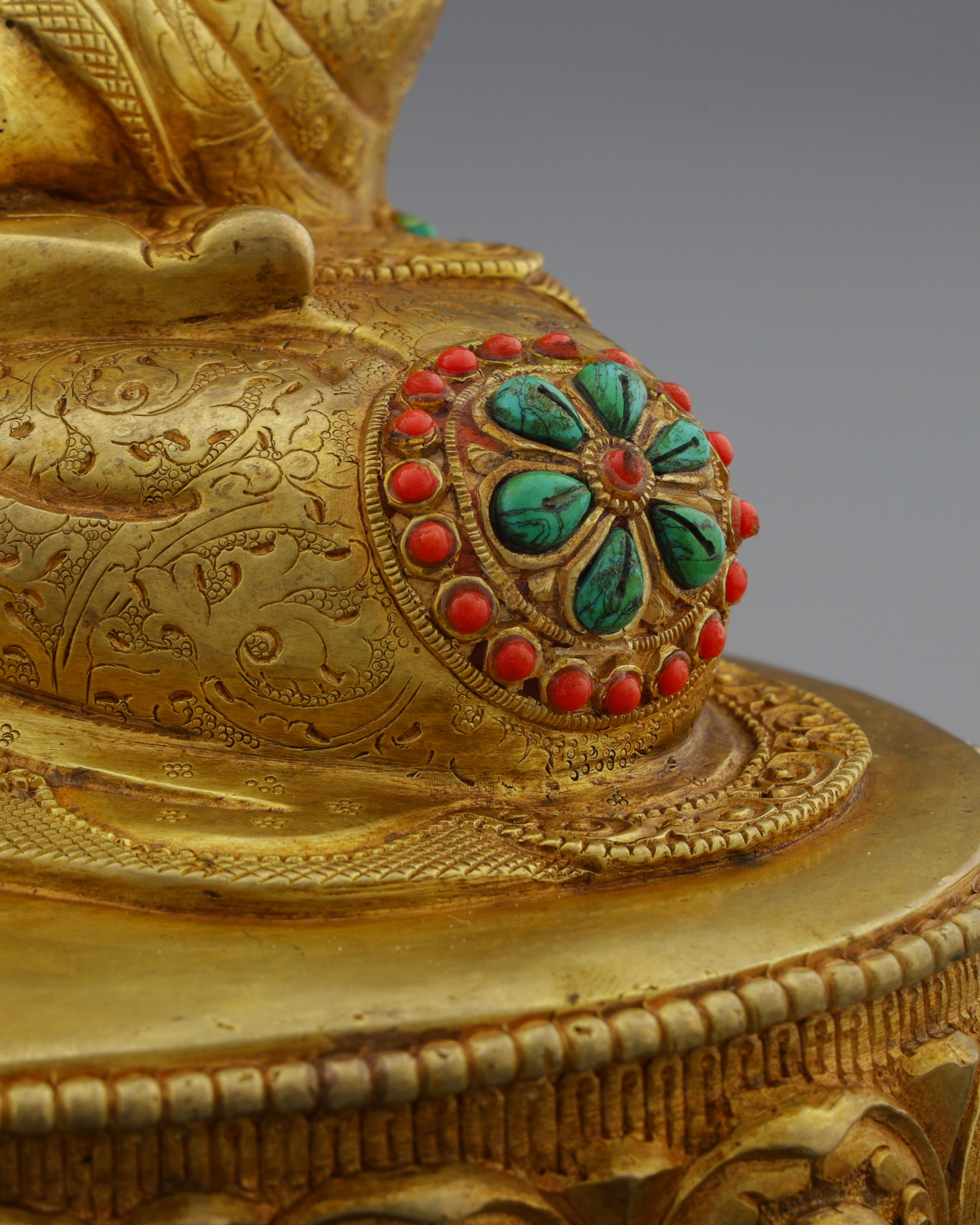 Enlightened Splendor | Exquisite Nepalese Sakyamuni Buddha Statue - The Awakened One's Timeless Grace