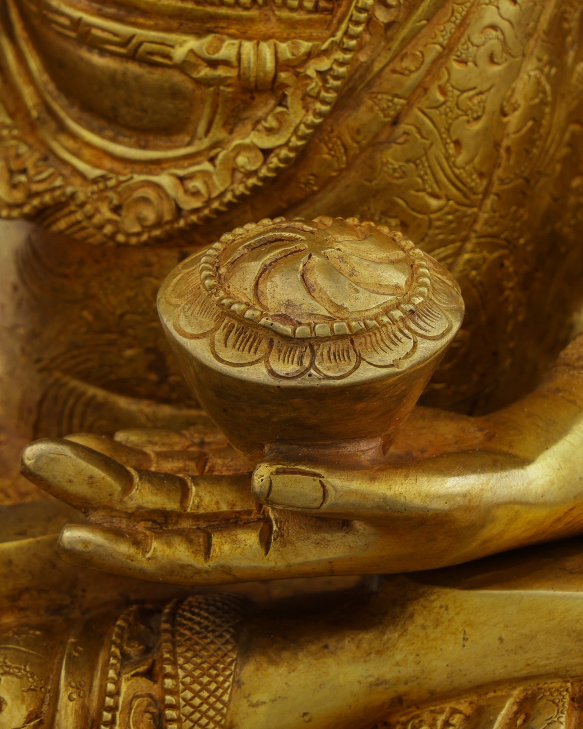 Enlightened Splendor | Exquisite Nepalese Sakyamuni Buddha Statue - The Awakened One's Timeless Grace - Authentic Handcrafted Statue
