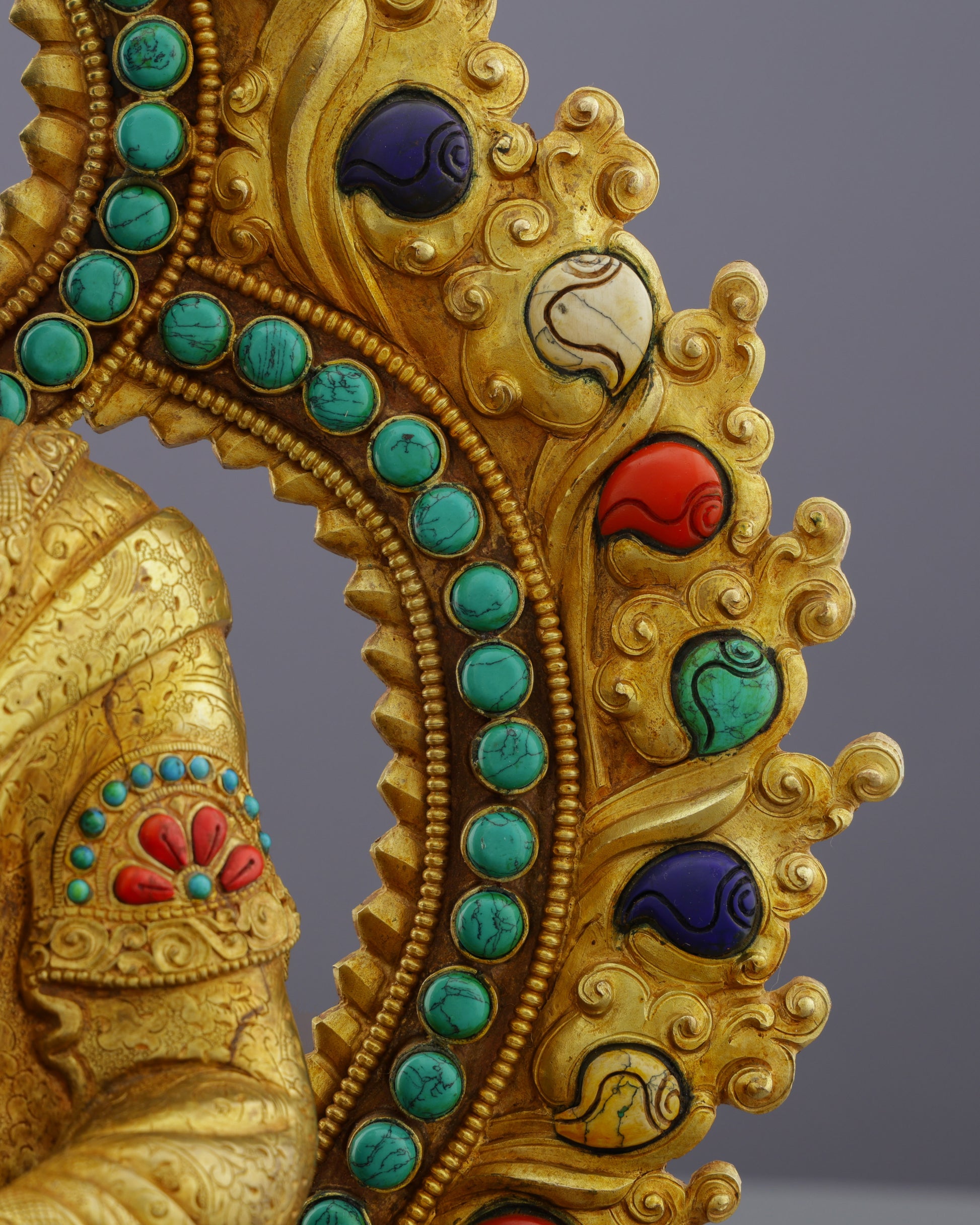Enlightened Splendor | Exquisite Nepalese Sakyamuni Buddha Statue - The Awakened One's Timeless Grace - Authentic Handcrafted Statue