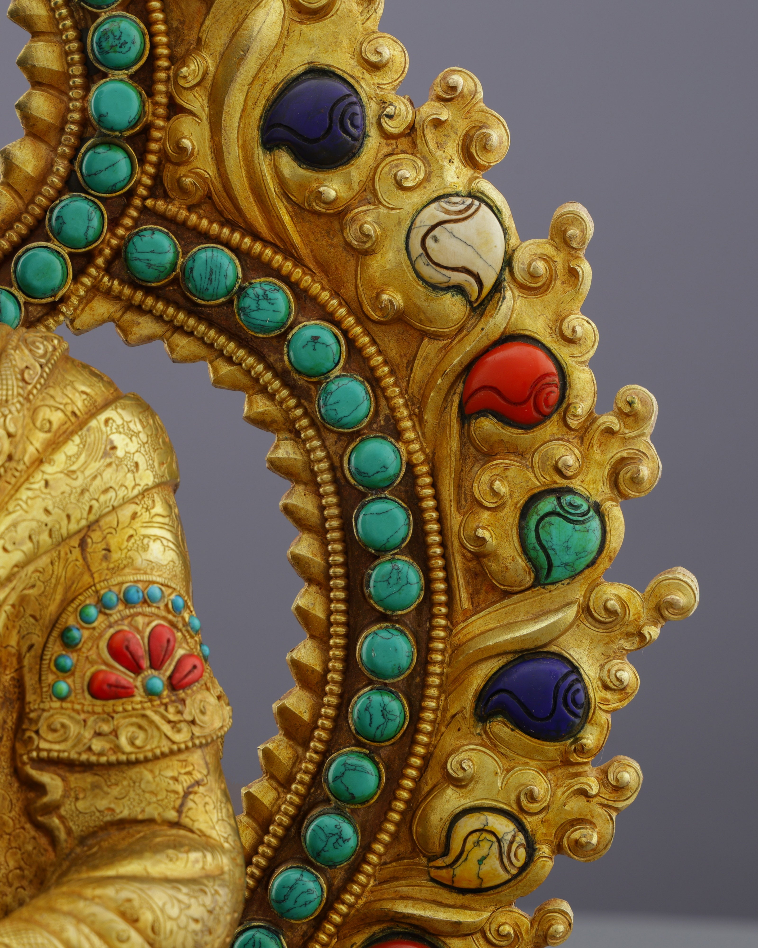 Enlightened Splendor | Exquisite Nepalese Sakyamuni Buddha Statue - The Awakened One's Timeless Grace