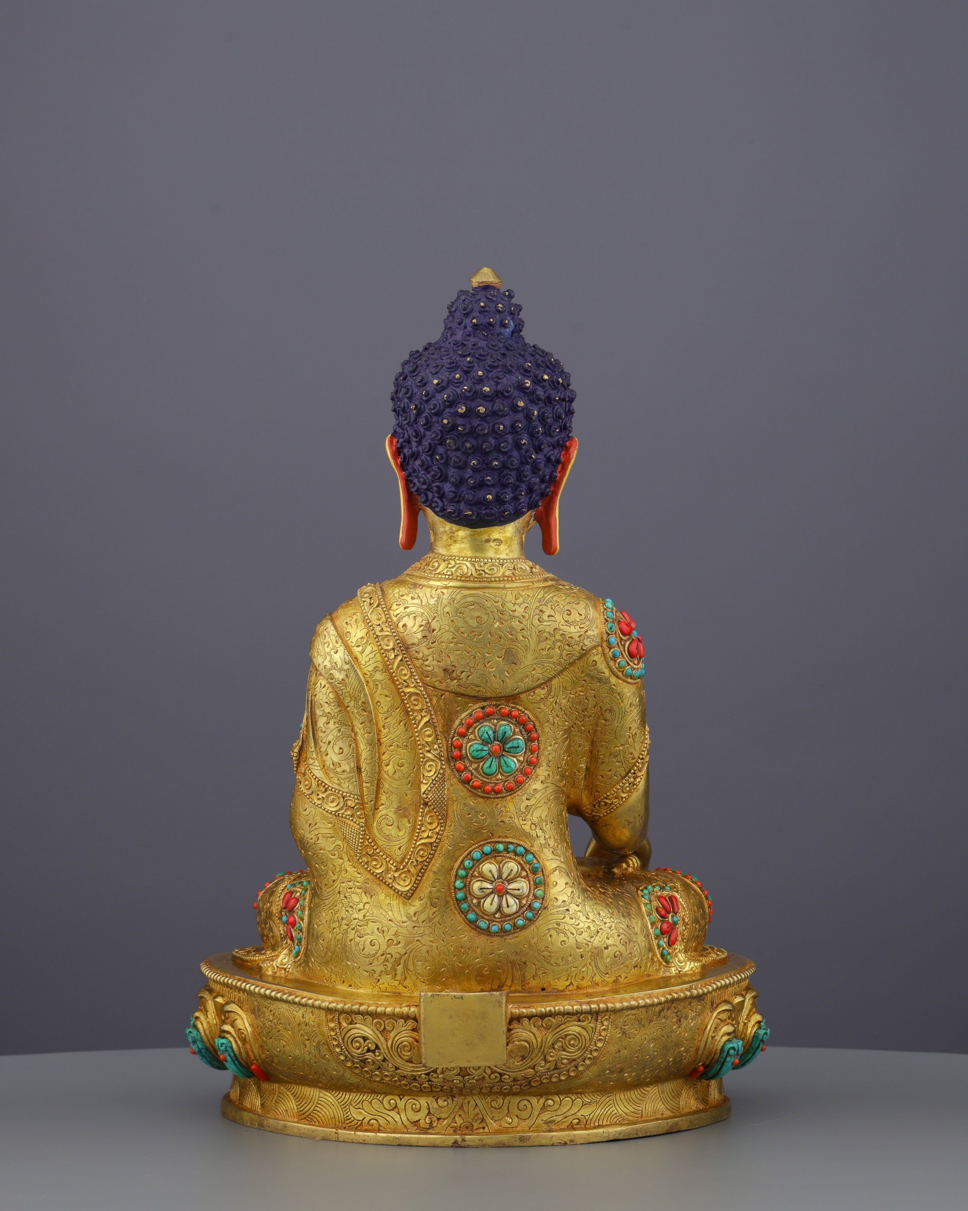 Enlightened Splendor | Exquisite Nepalese Sakyamuni Buddha Statue - The Awakened One's Timeless Grace